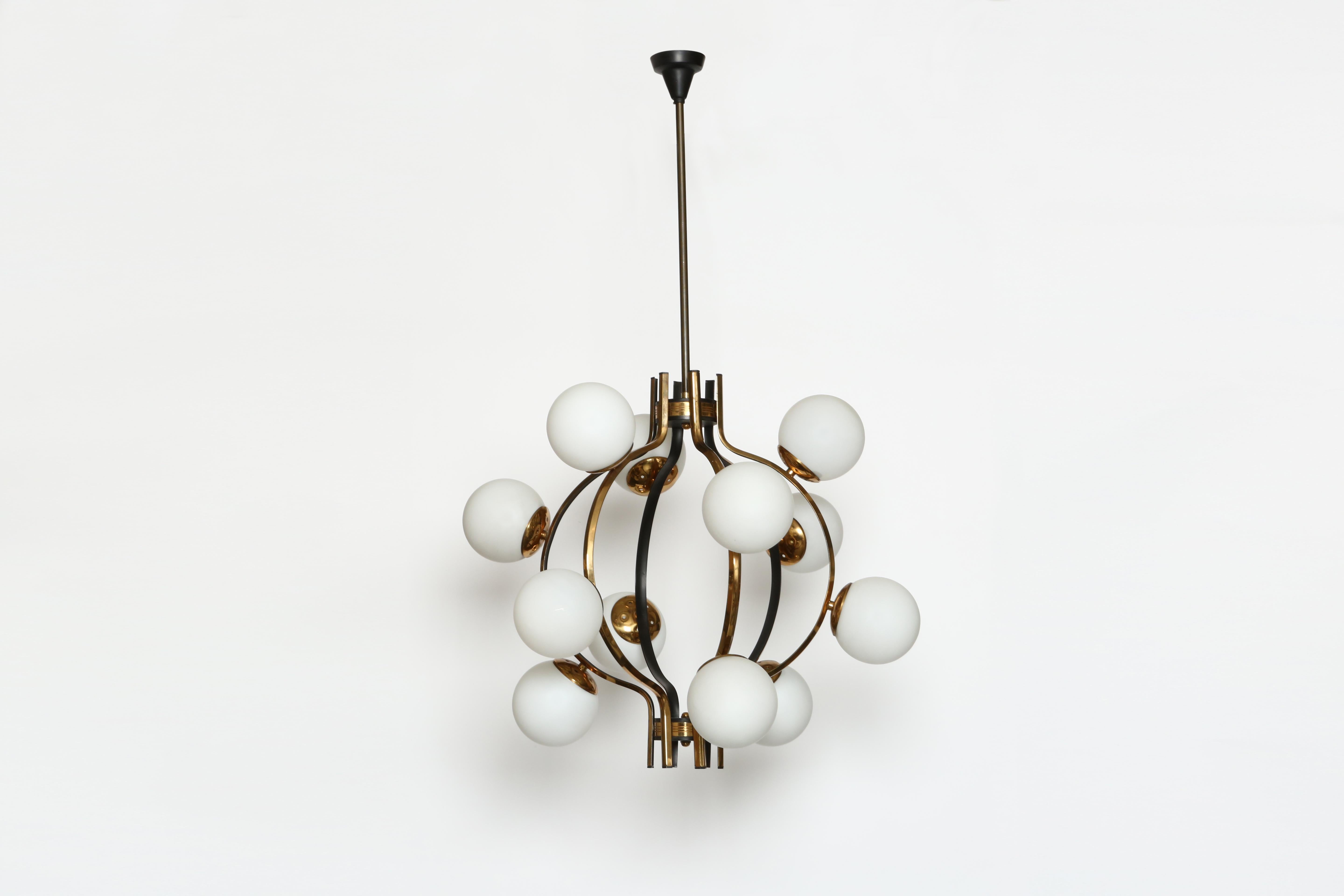 Mid-Century Modern Stilnovo Chandelier