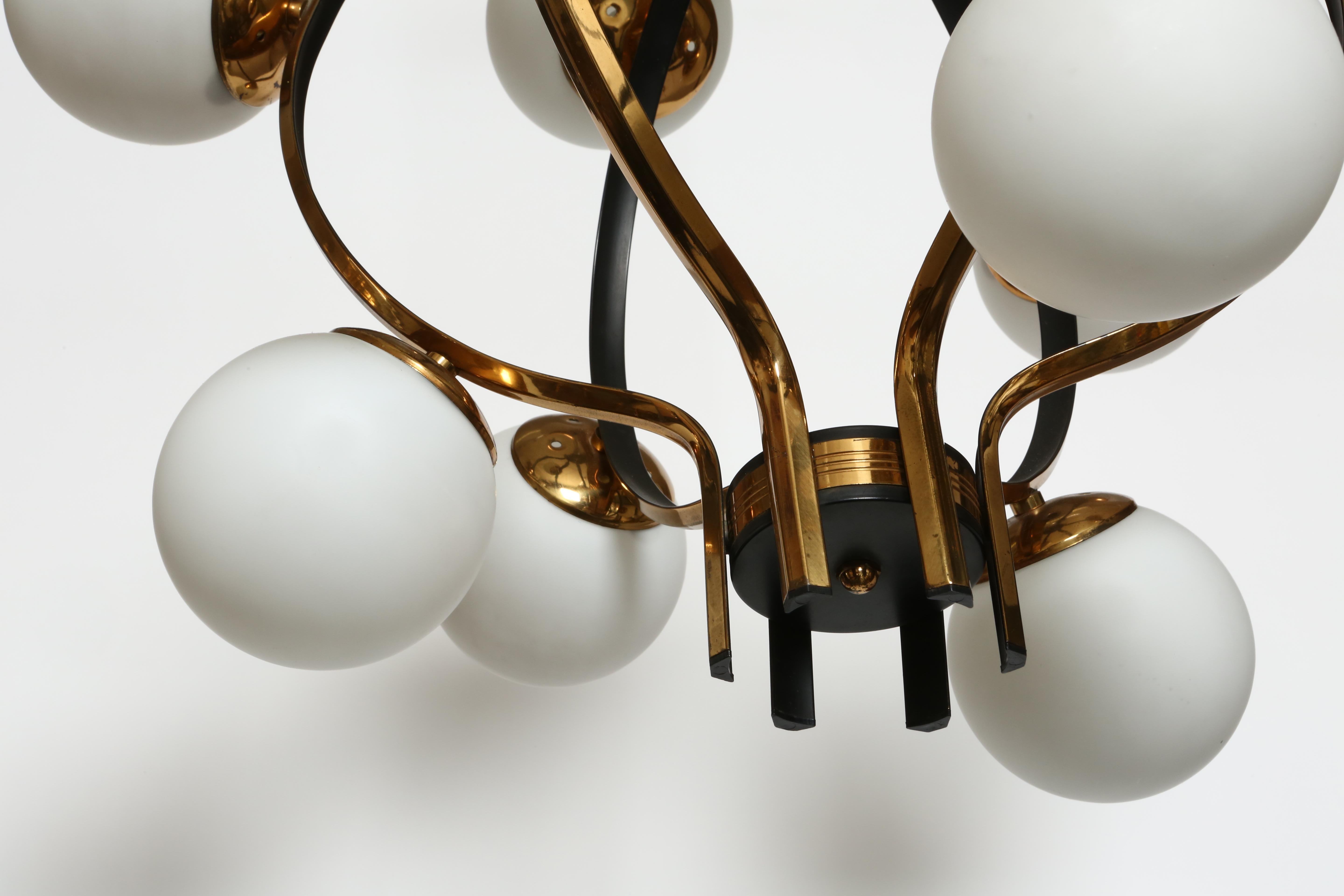 Mid-20th Century Stilnovo Chandelier