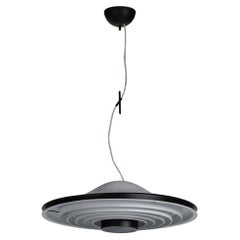 Stilnovo-Kronleuchter aus lackiertem Aluminium, Italien 1965