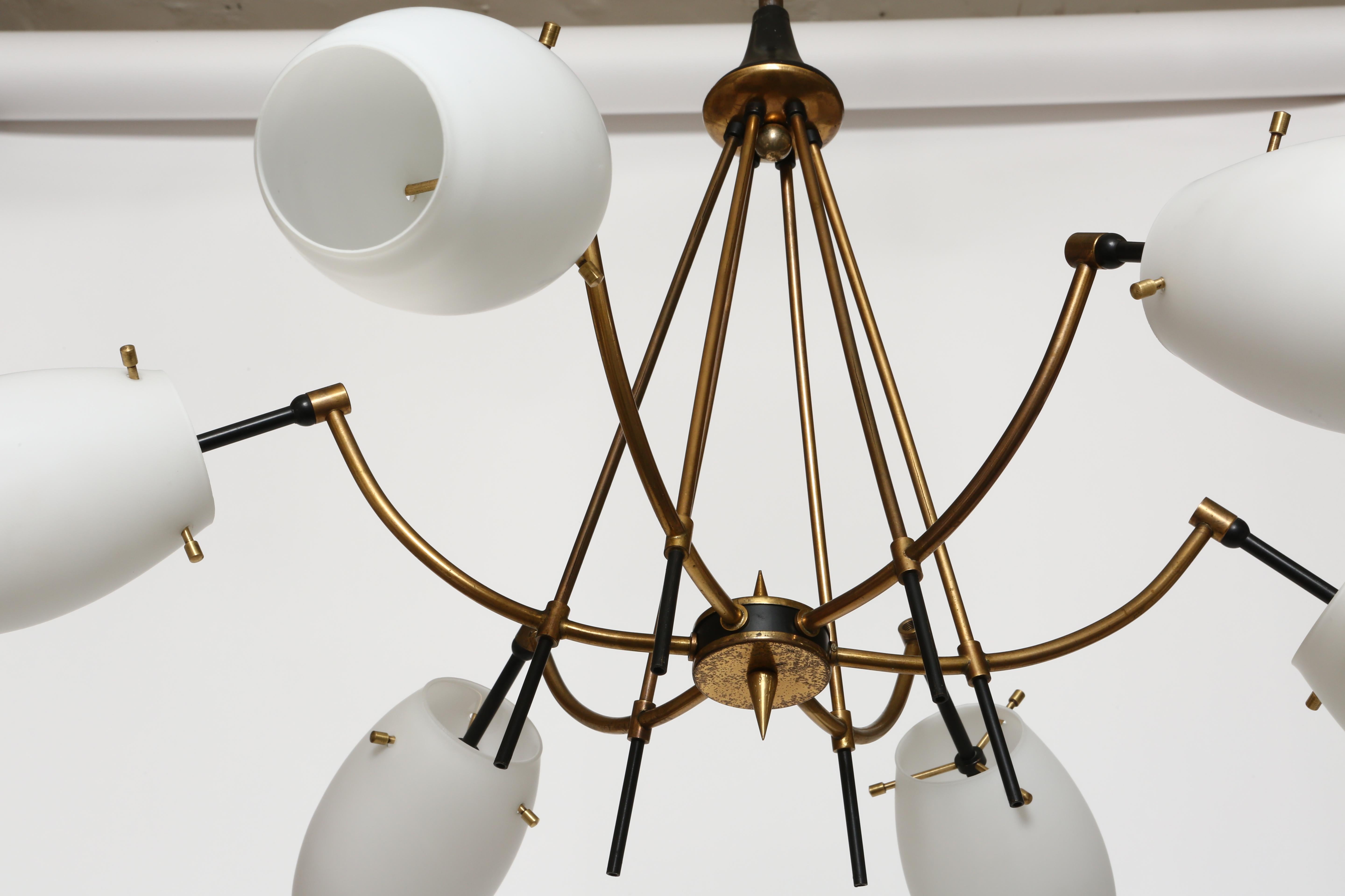 Stilnovo chandelier Italy circa 1960s For Sale 5