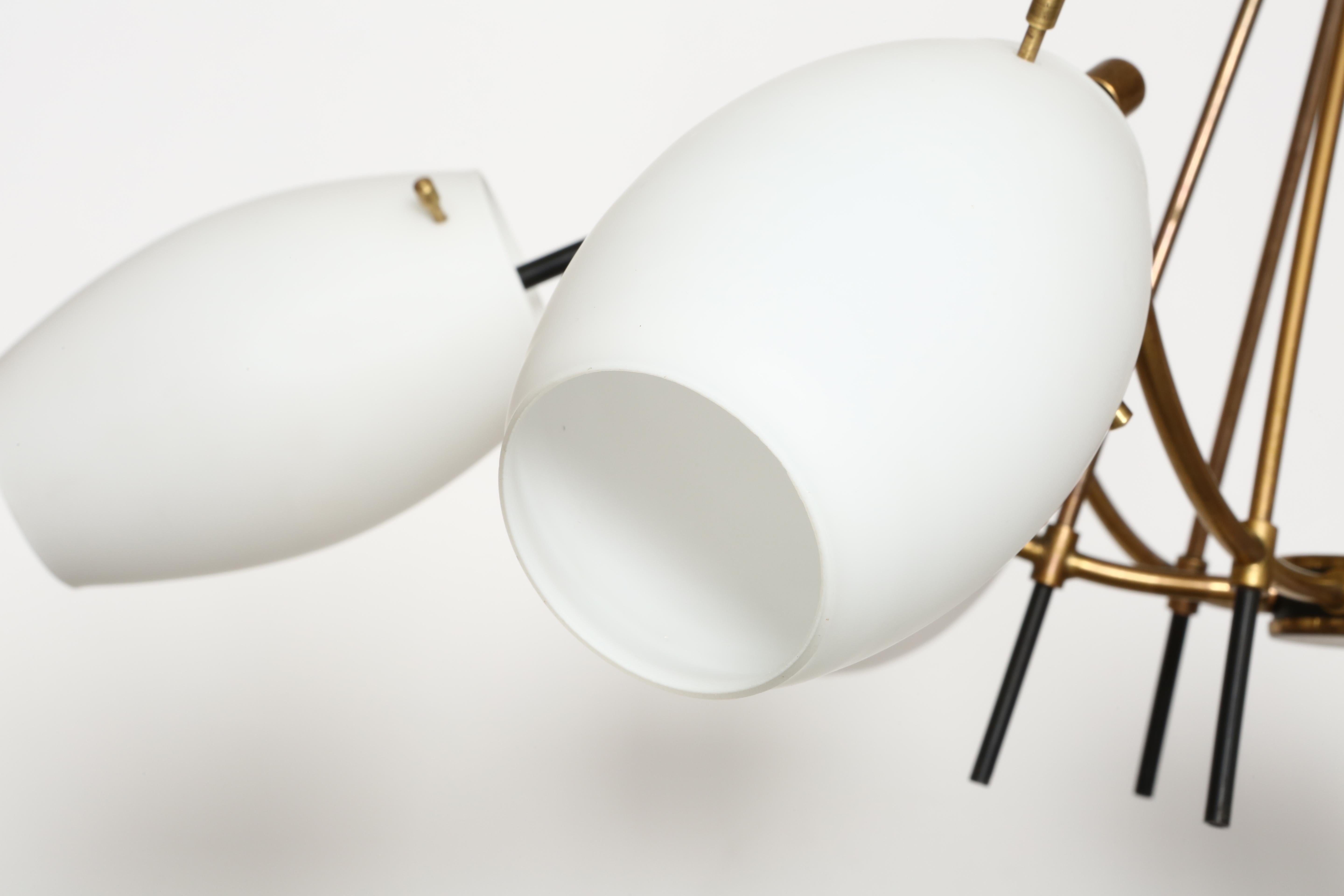 Stilnovo chandelier Italy circa 1960s For Sale 6