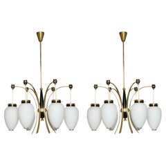 Stilnovo Chandelier Italy circa 1960s