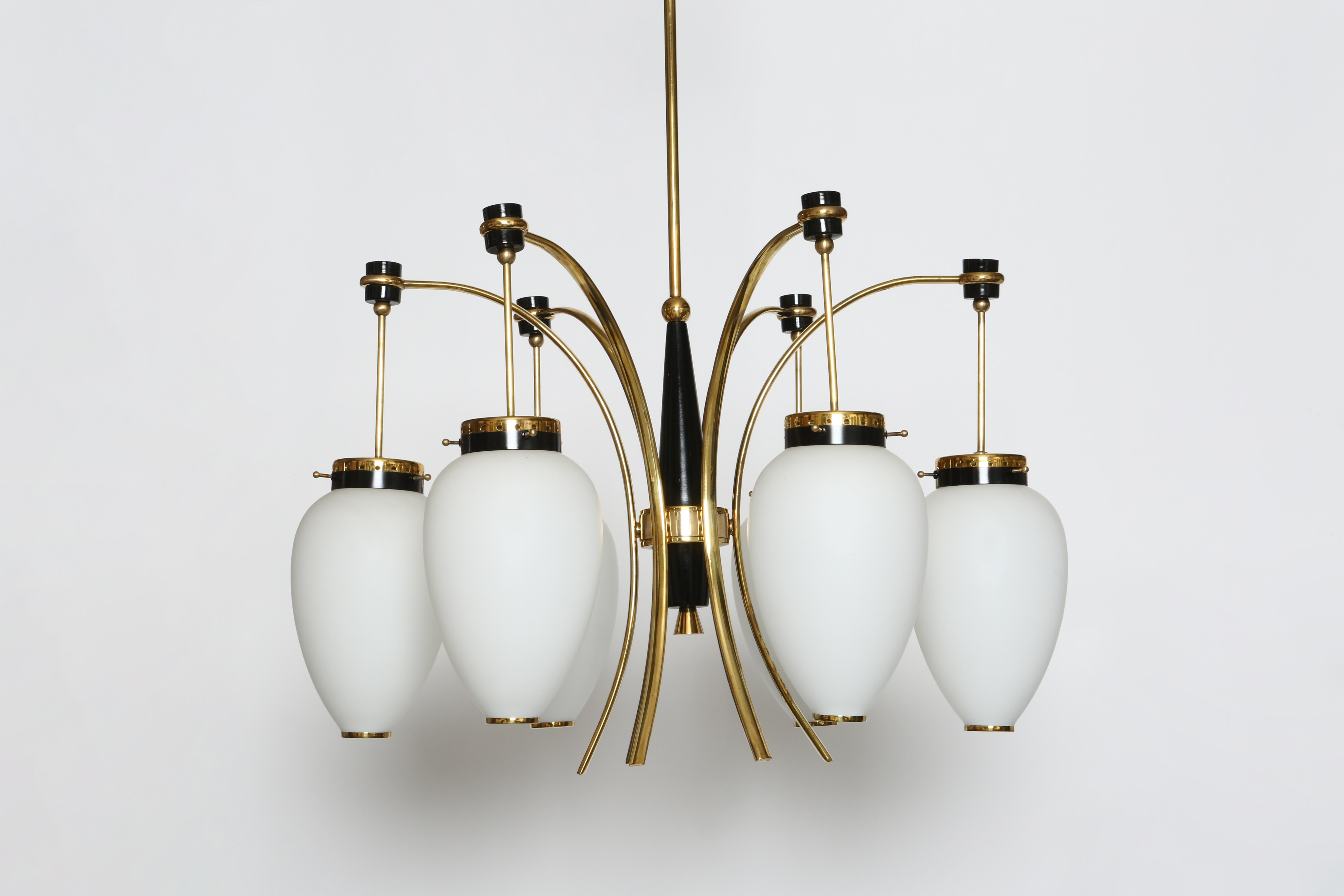 Mid-Century Modern Lustre Stilnovo Italie circa 1960s en vente