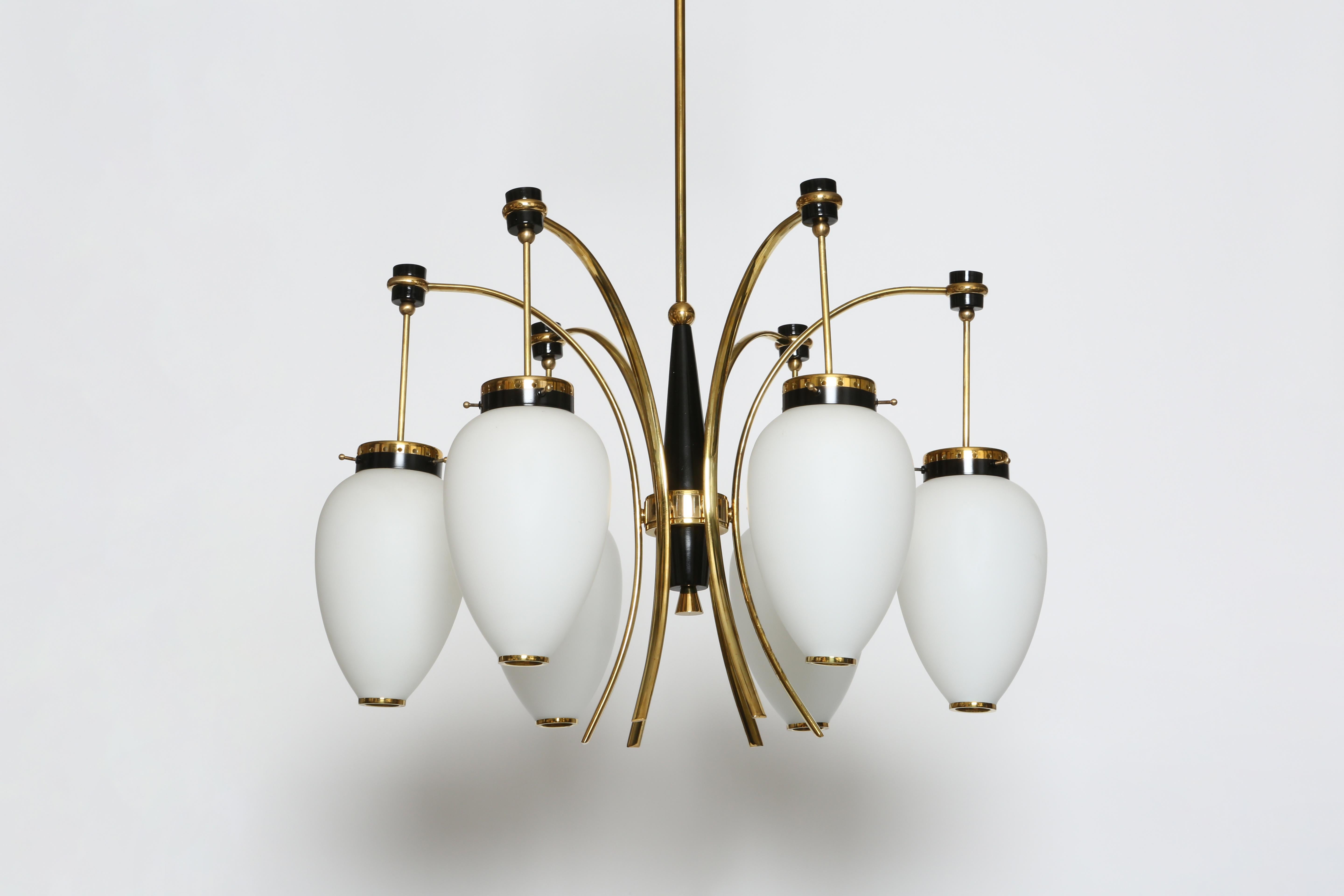 italien Lustre Stilnovo Italie circa 1960s en vente