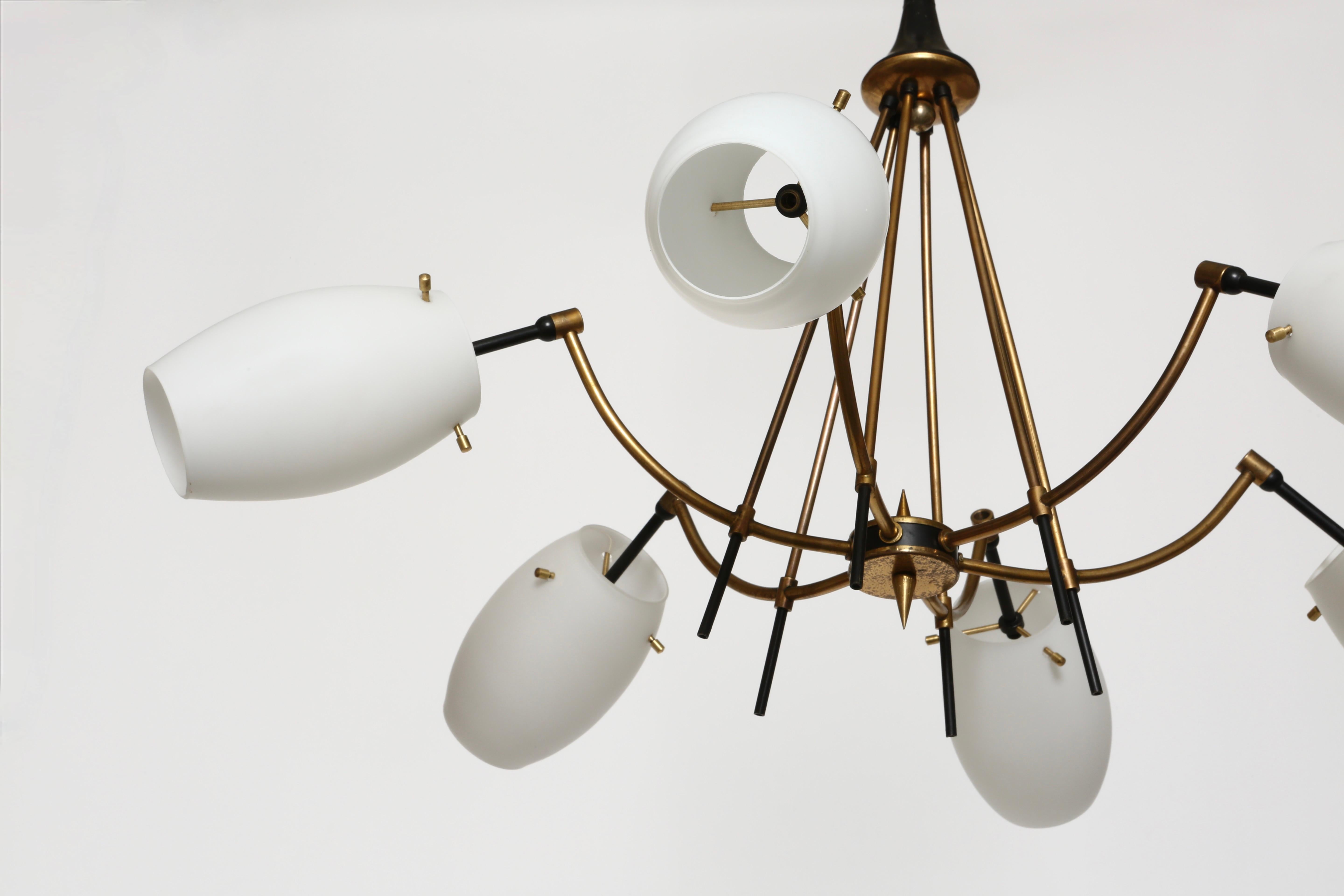 Lampadario Stilnovo Italia circa anni '60 in vendita 1