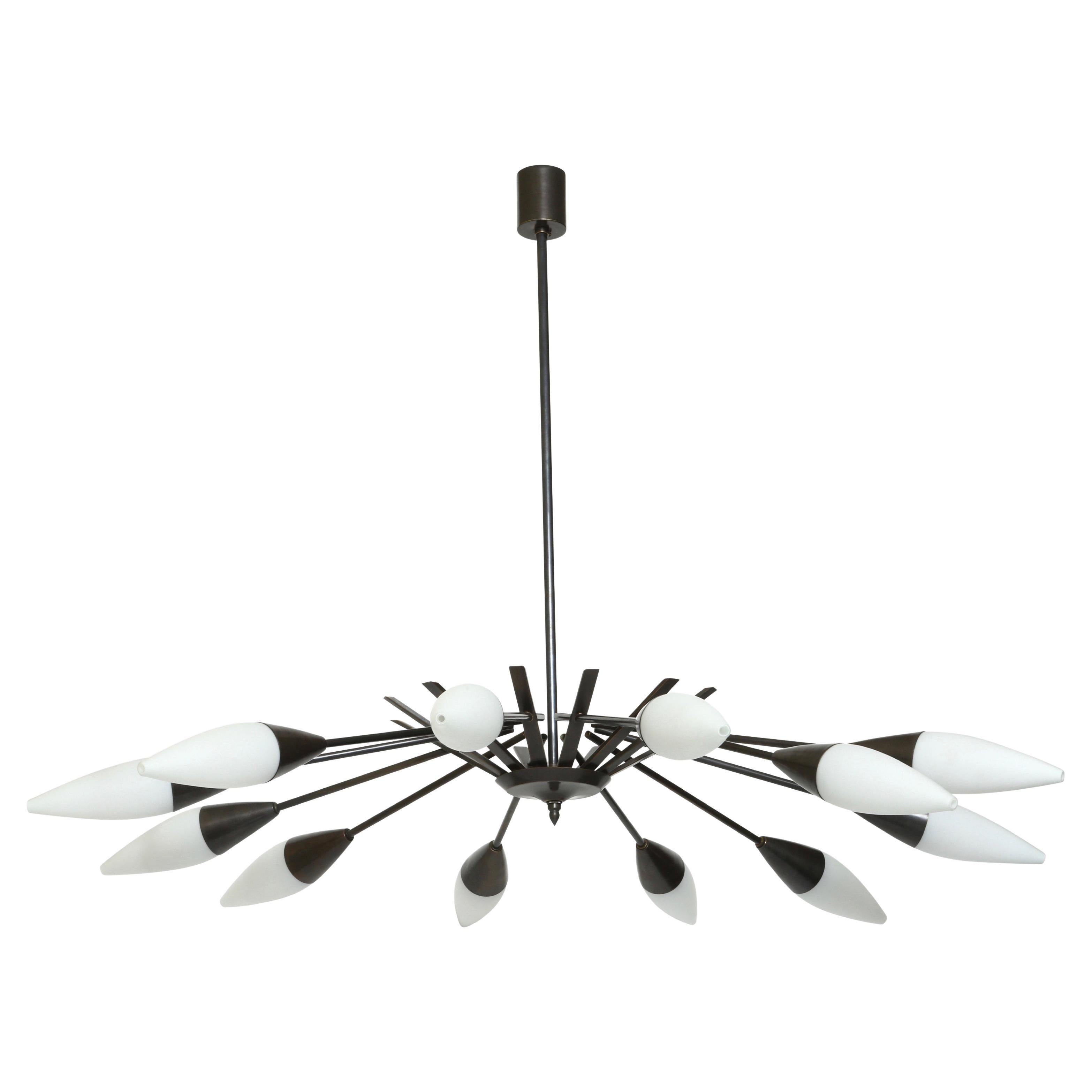 Lampadario Stilnovo, Italia circa 1960 in vendita