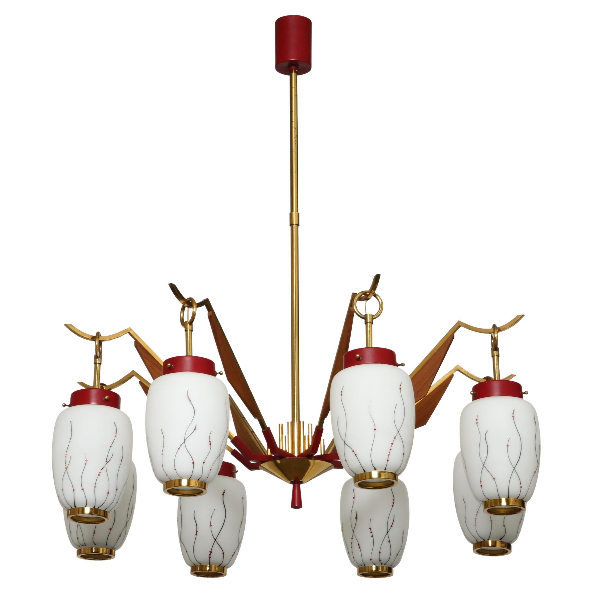 Stilnovo chandelier, Italy circa 1960s
