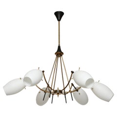 Stilnovo chandelier Italy circa 1960s