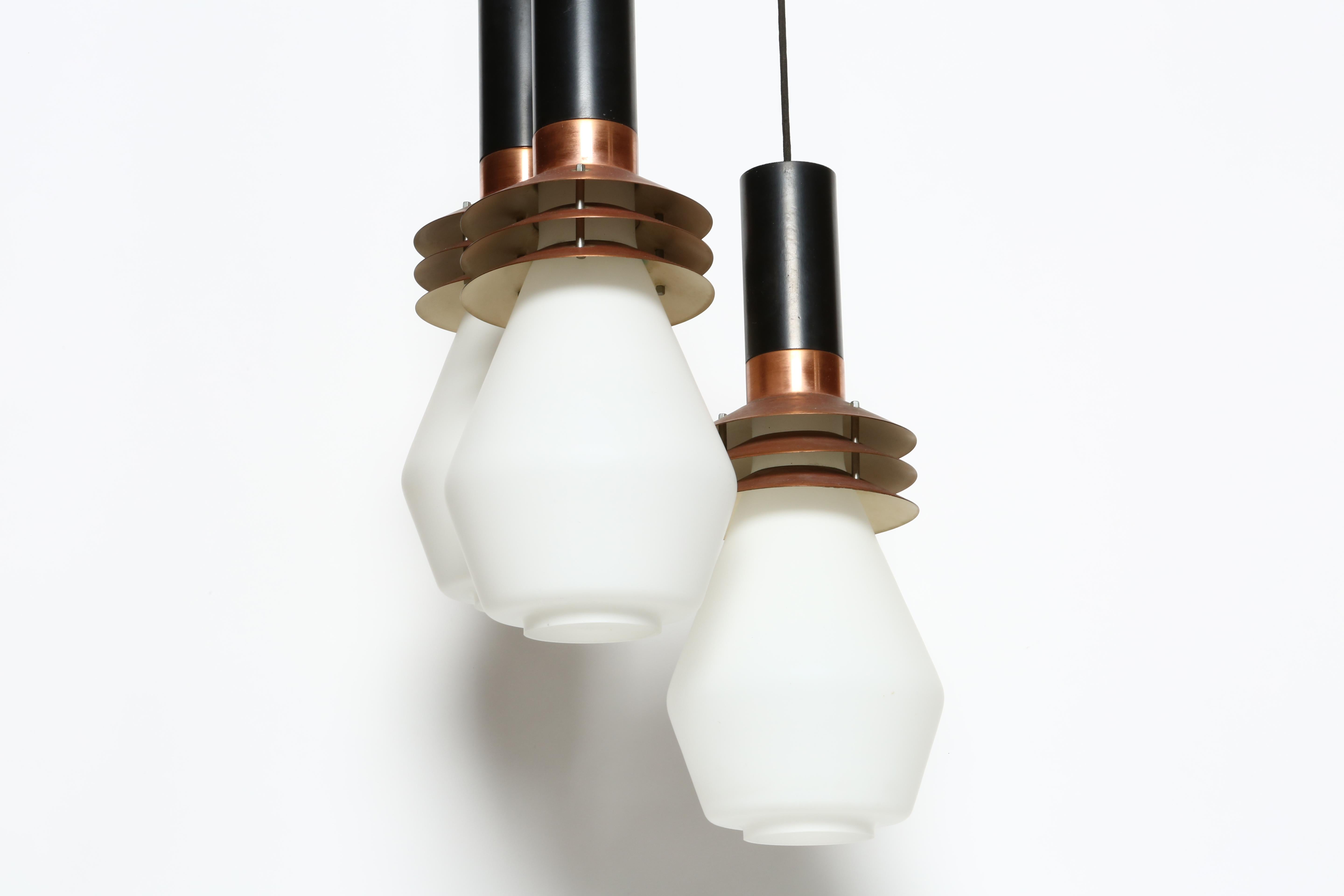 Métal Lustre Stilnovo modèle 1253, Italie vers 1950 en vente