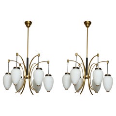 Stilnovo Chandelier circa 1960s