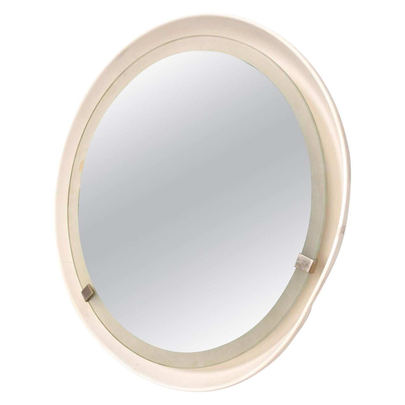 STILNOVO Sconce Circular Wall Mirror Light Modern Midcentury ITALY