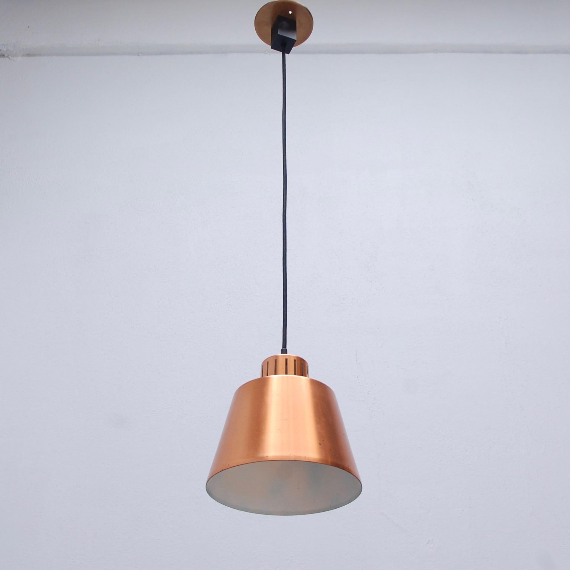 Mid-Century Modern Stilnovo Copper Pendants For Sale