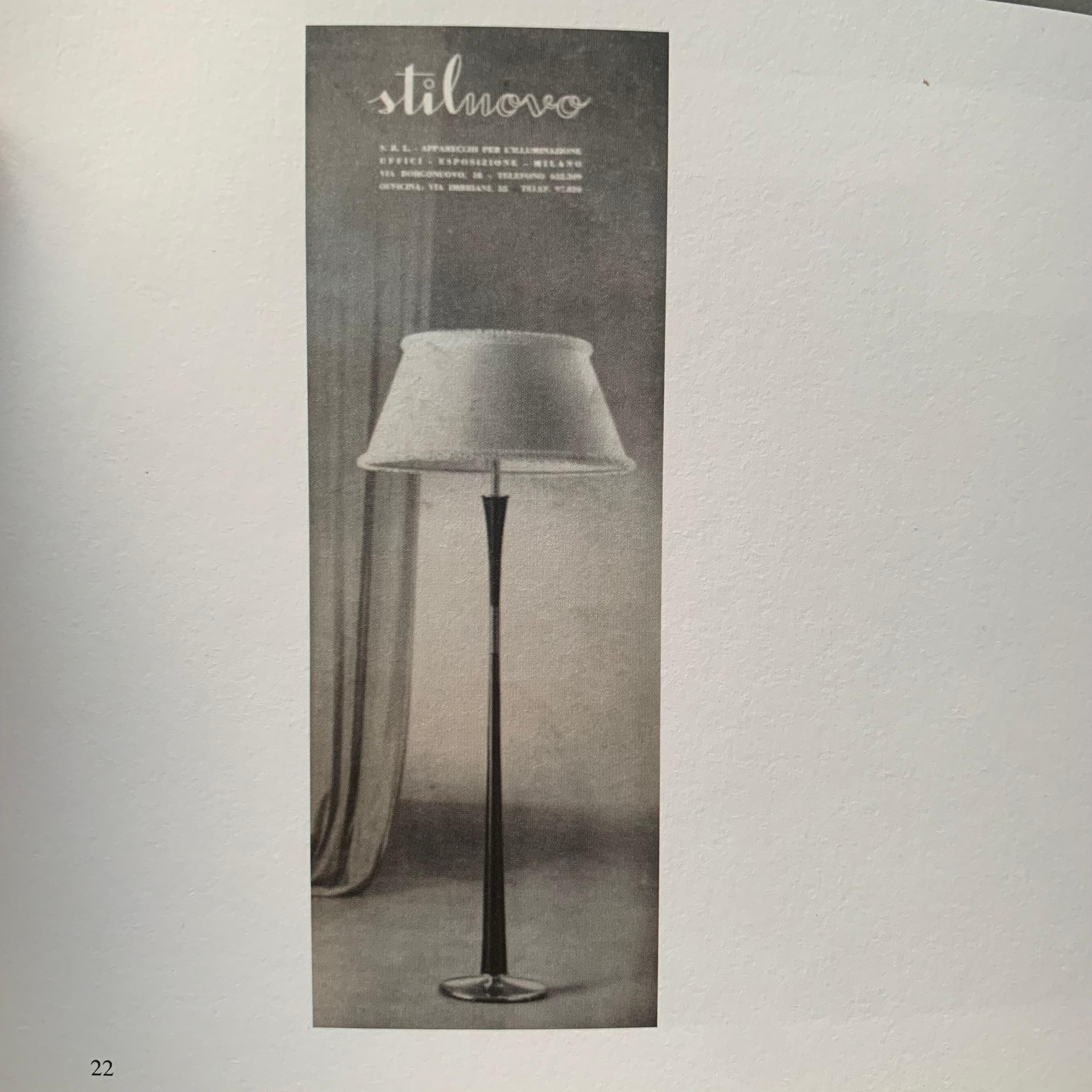 Stilnovo Documented Original Midcentury Floor Lamp, circa 1950, Italy For Sale 9