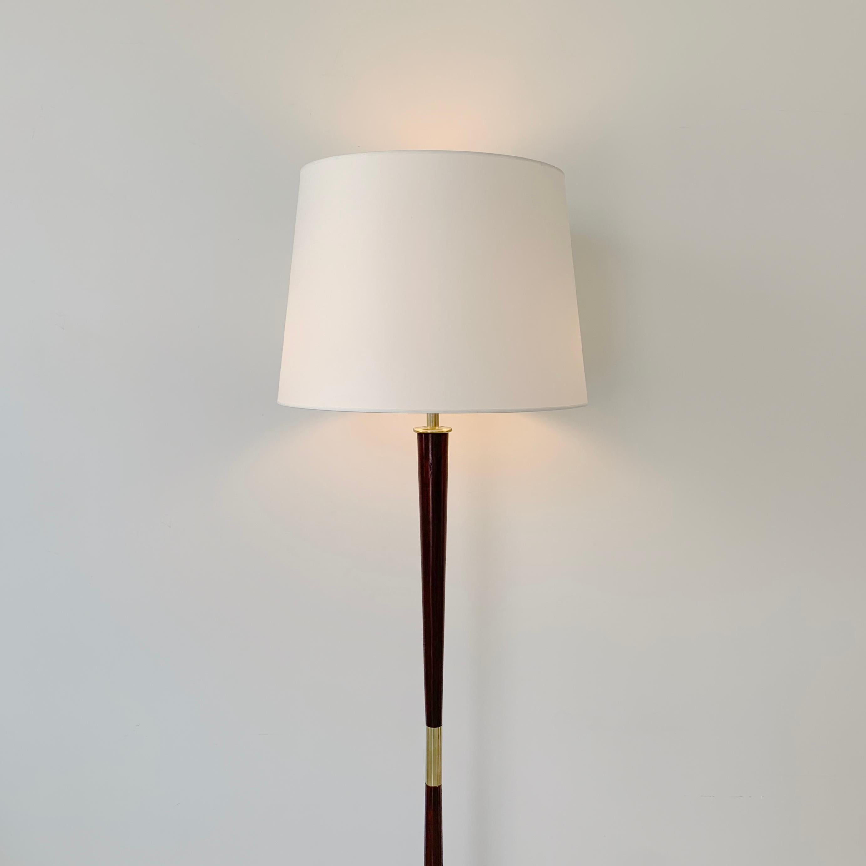 Polished Stilnovo Documented Original Midcentury Floor Lamp, circa 1950, Italy For Sale