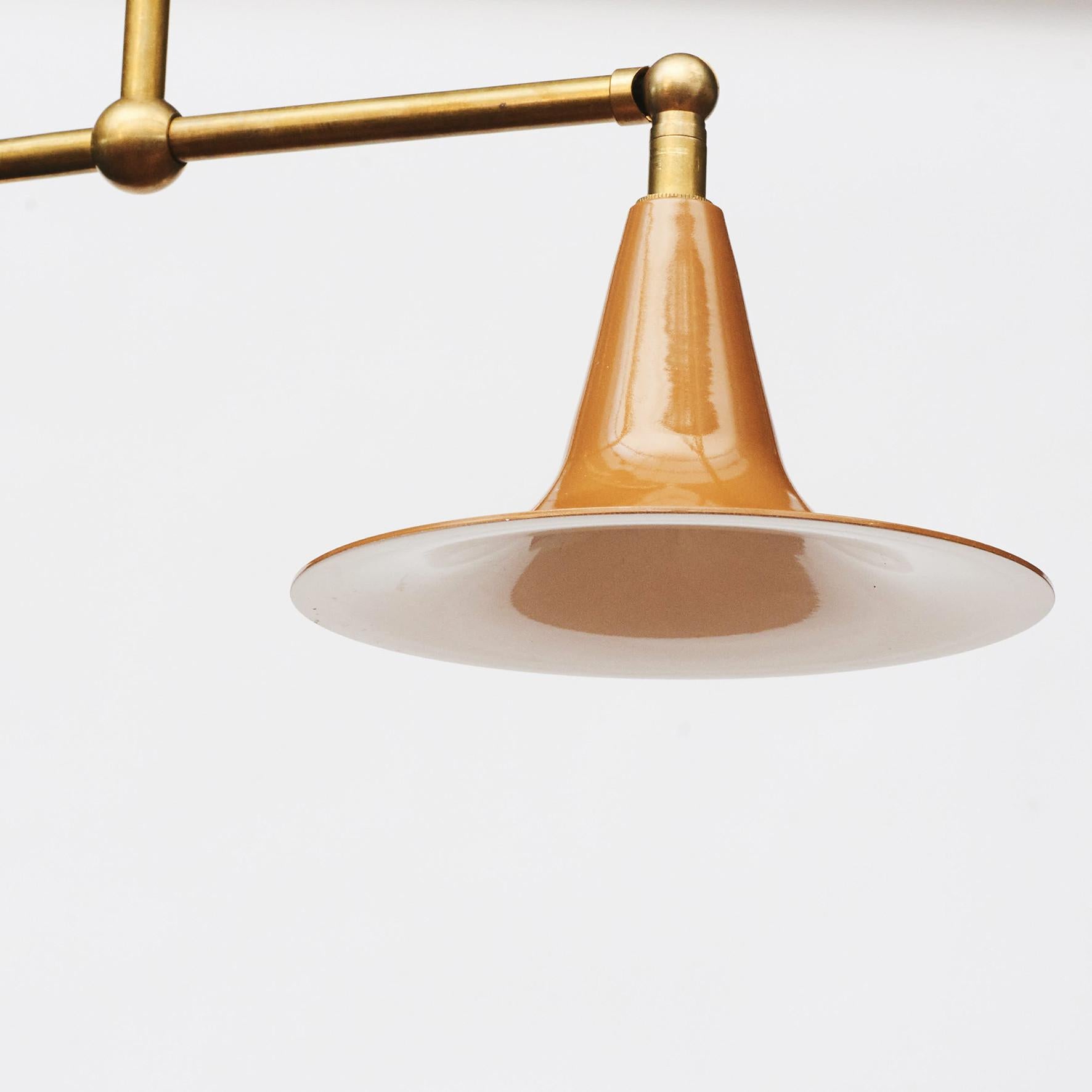 Modern Stilnovo Style Double Pendant Lamp