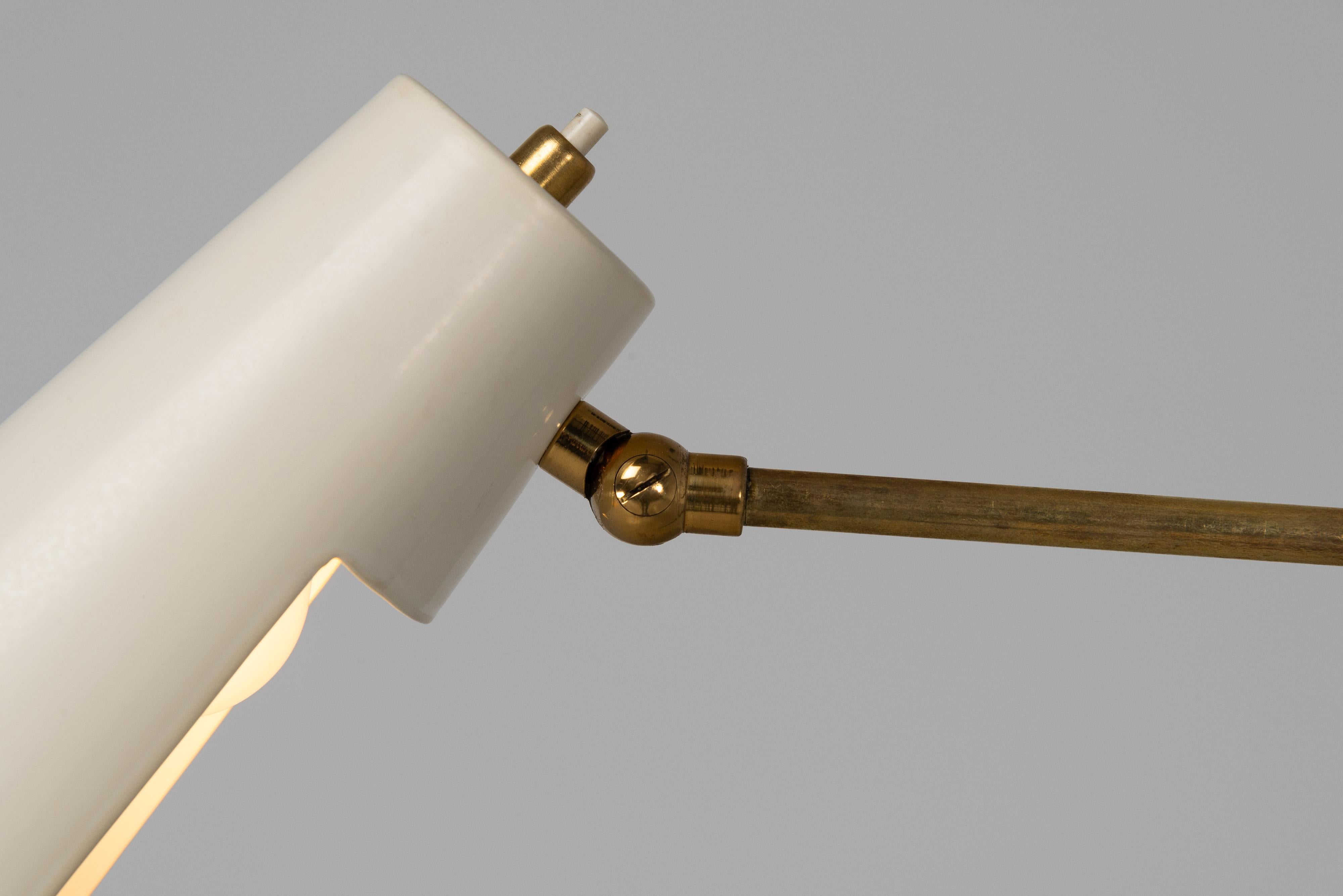 Stilnovo double shaded floor lamp made in Italy 1950 5