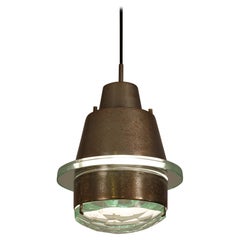 Lámpara colgante de cristal facetado Stilnovo