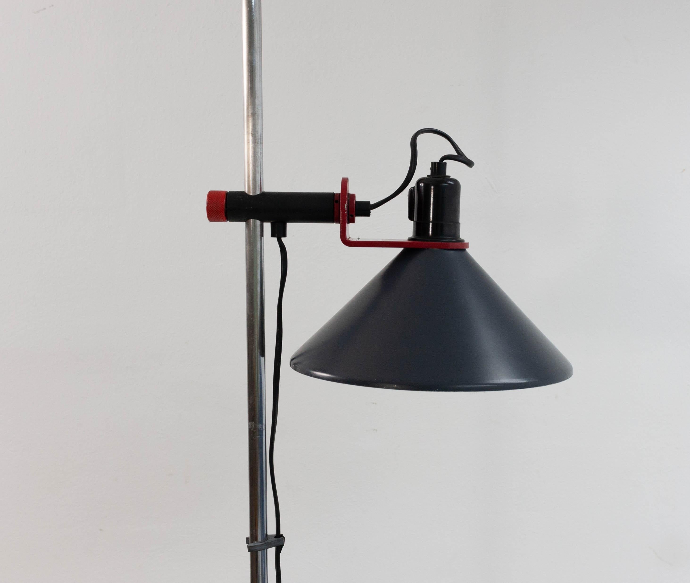 Iron Stilnovo Floor Lamp, 1960s