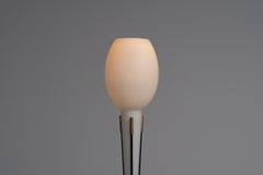 Stilnovo-Stehleuchte aus Marmor, Messing und Glas, Italien 1960