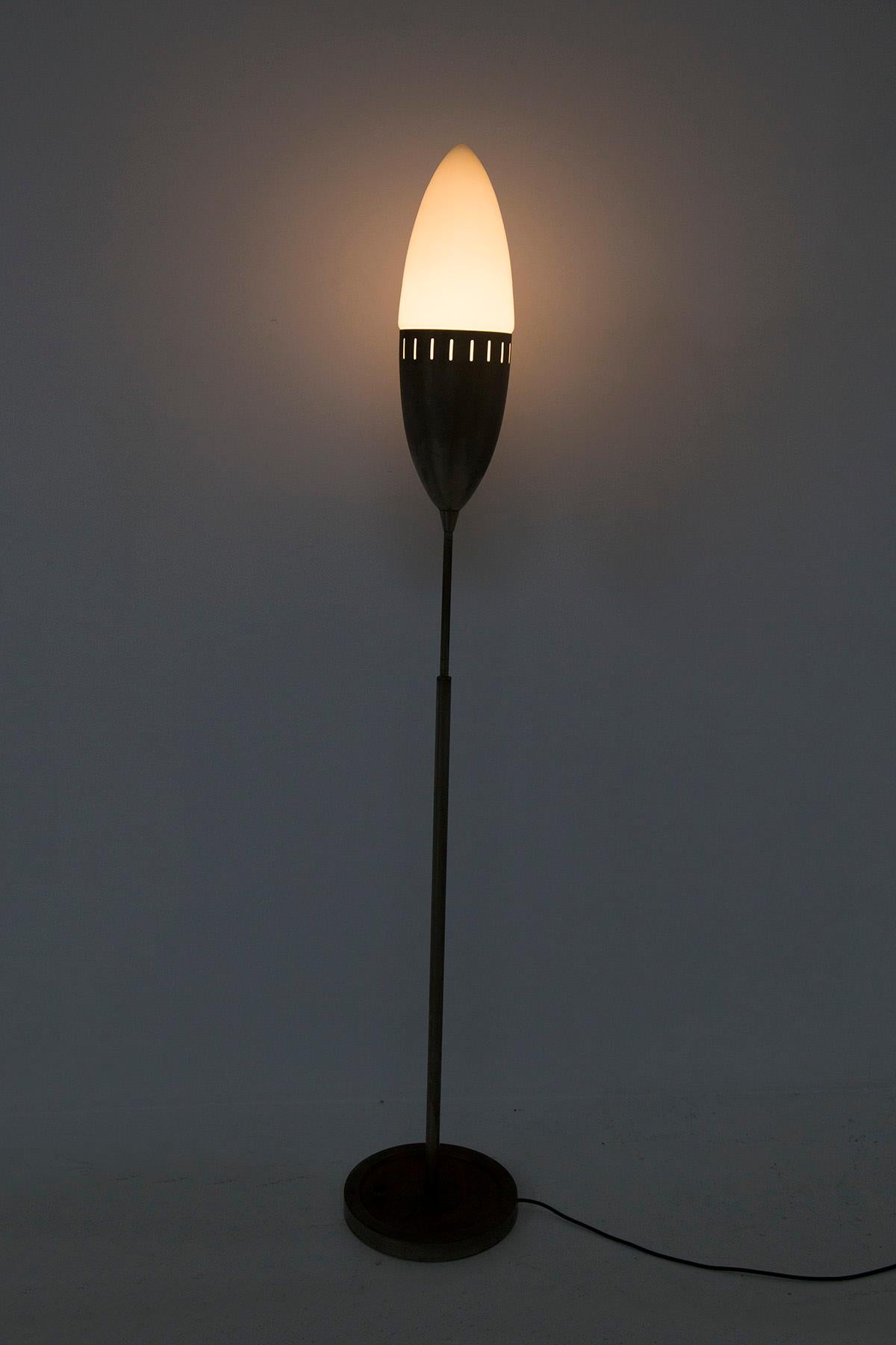 Stilnovo Floor Lamp in Nikel Plated Brass 2