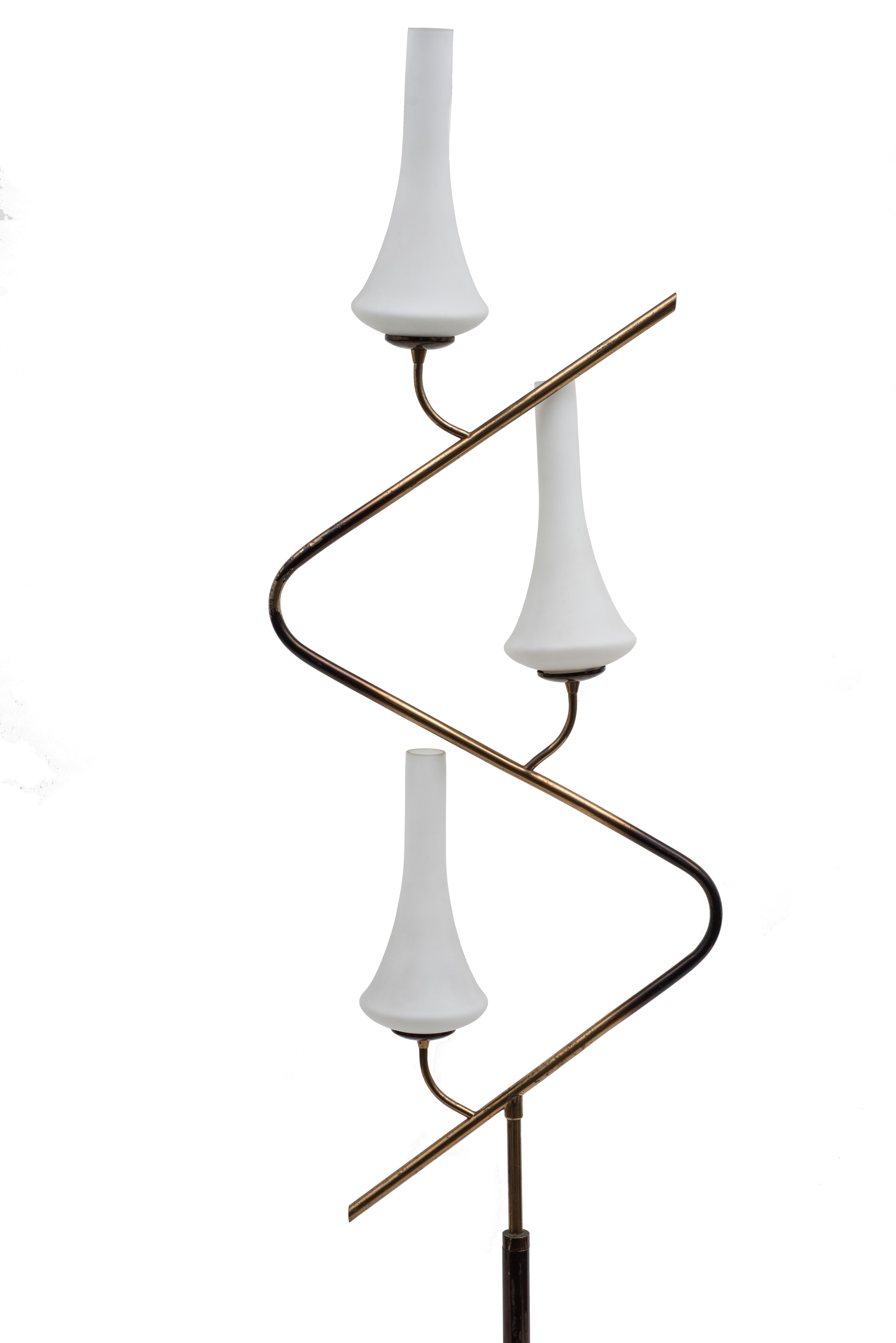 Mid-20th Century Stilnovo Floor Lamp, Italian Manufacture, 1950s