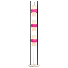 Stilnovo Floor Lamp Marble and Plexi, Italy, 1960