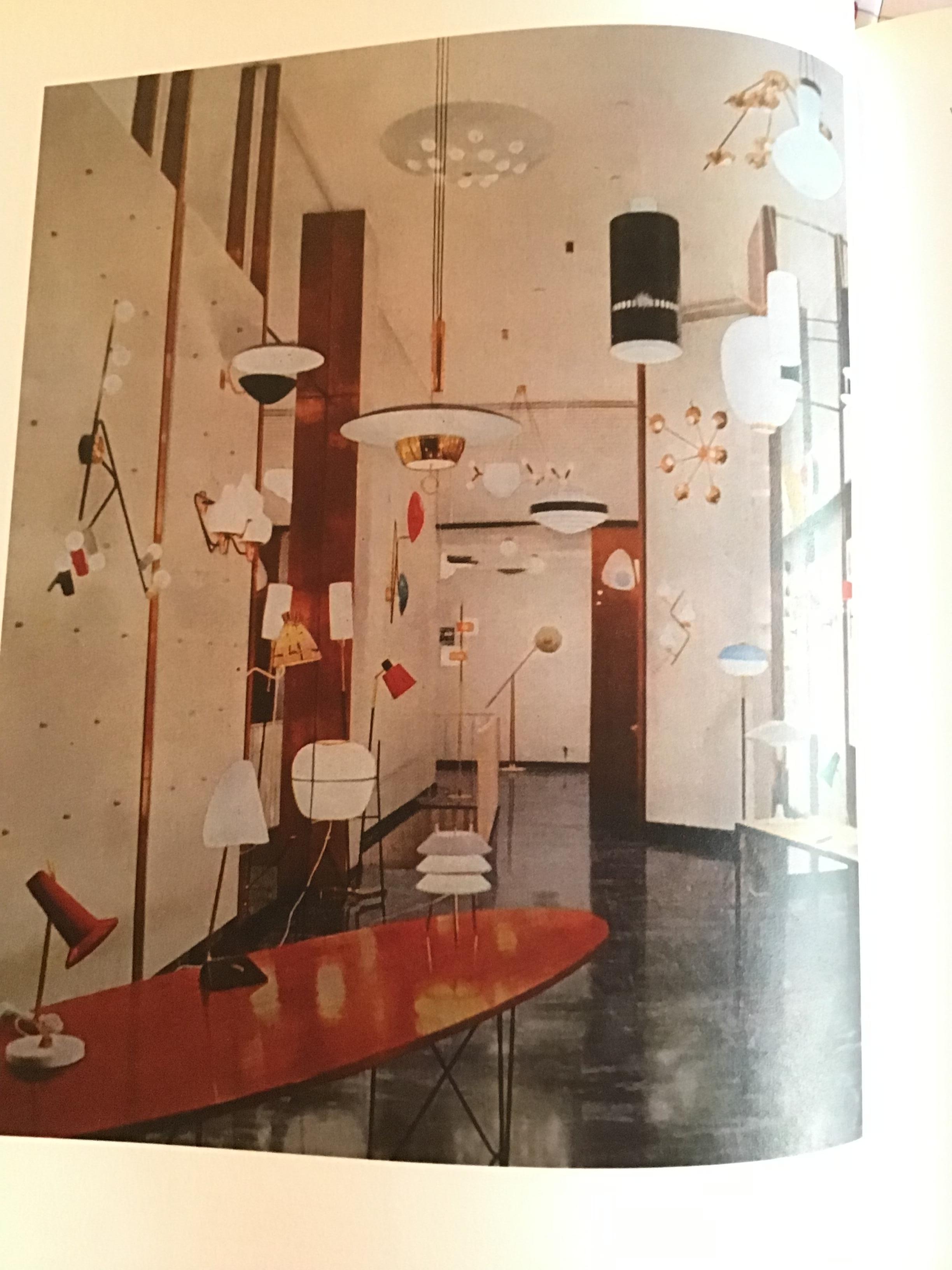 Stilnovo Floor Lamp Opaline Glass Iron Brass, 1962, Italy 2
