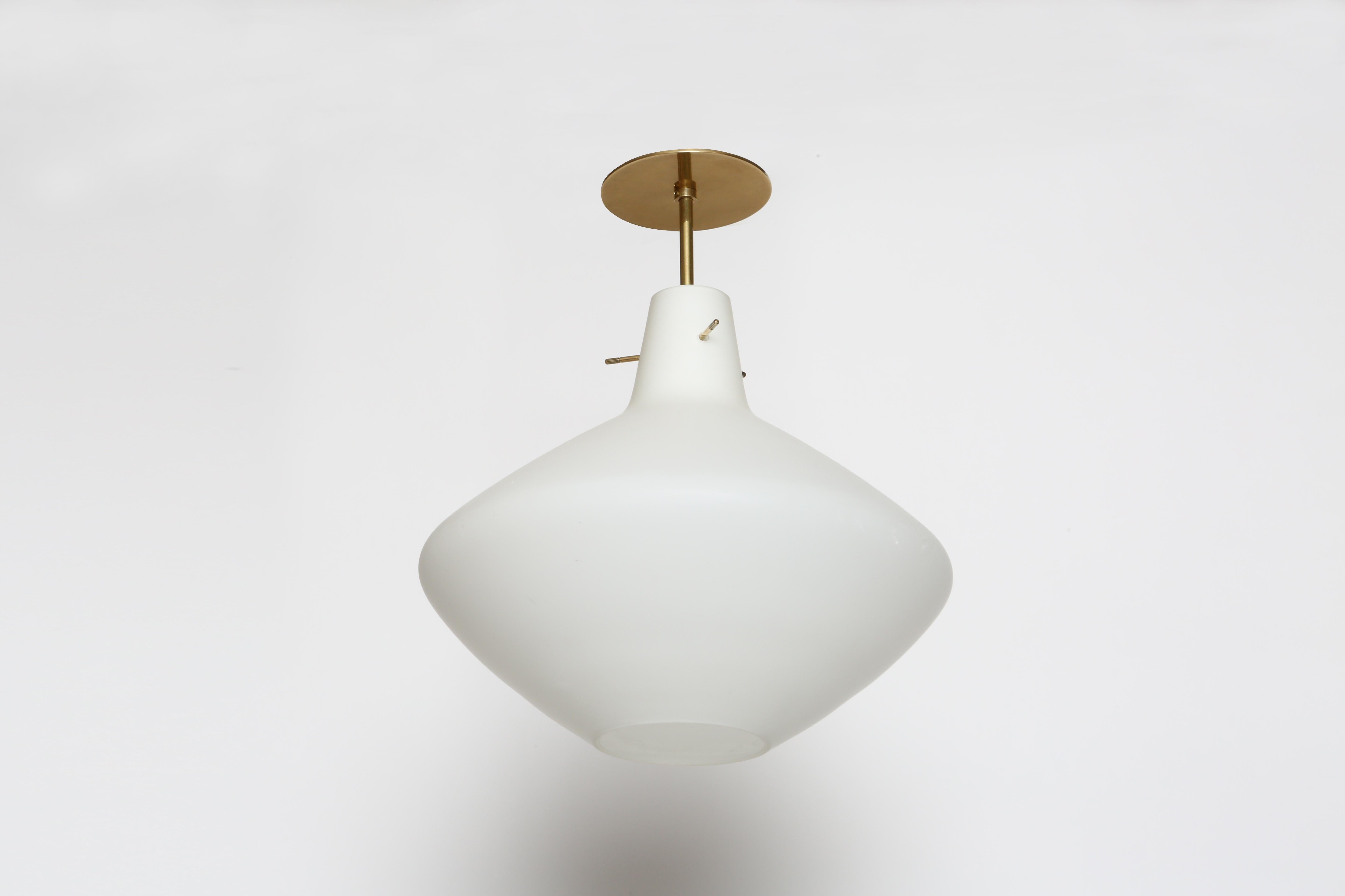 Stilnovo Flush Mount Ceiling Light In Good Condition For Sale In Brooklyn, NY