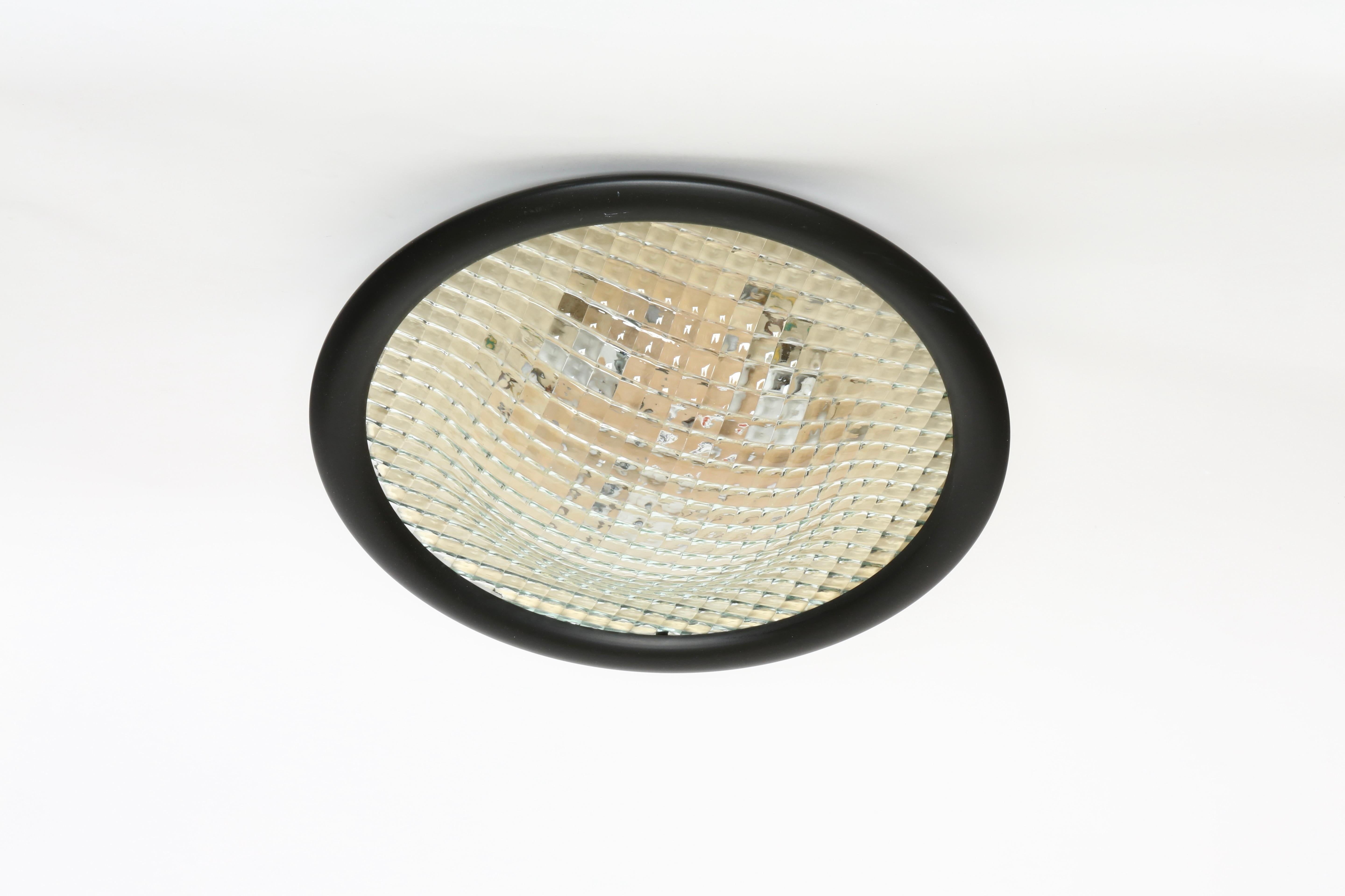 Stilnovo Flush Mount Ceiling Light Large, Italy circa 1970s For Sale 2