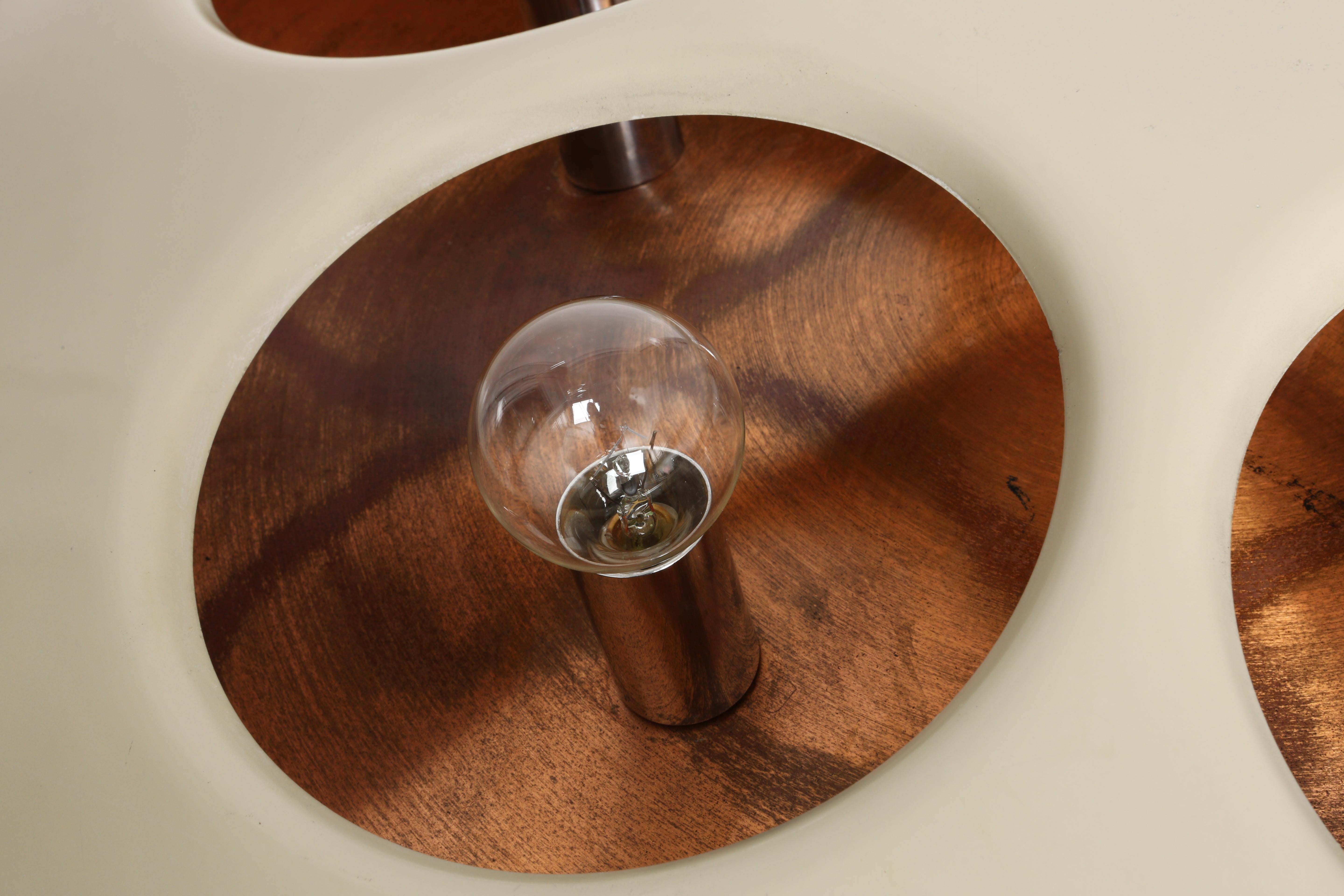 Plafonnier encastré Stilnovo modèle 1243, Italie vers 1960 en vente 3