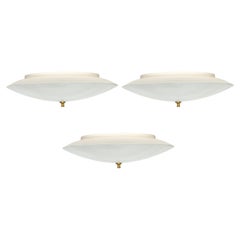 Stilnovo Flush Mount Ceiling Lights, Italy circa 1960s