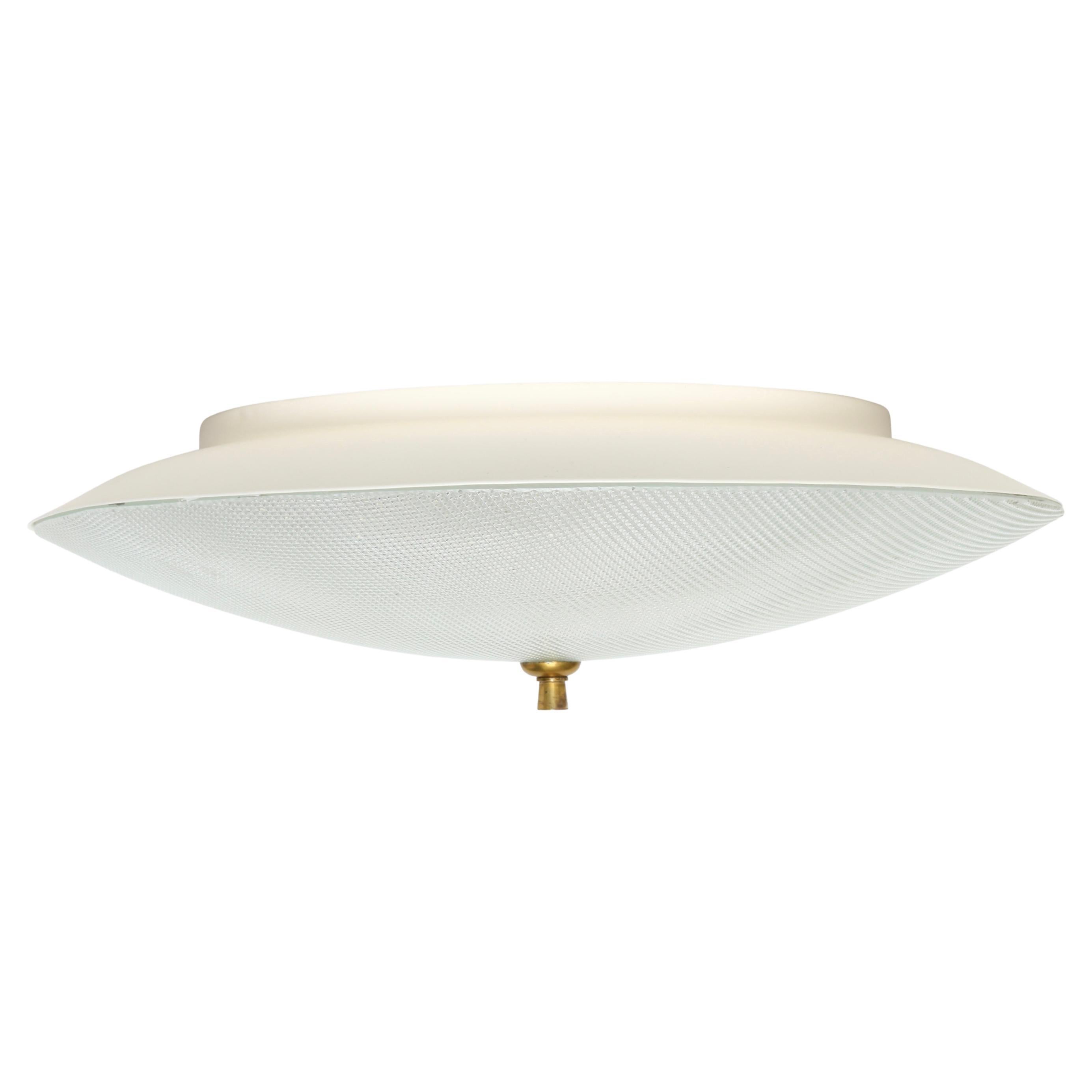 Stilnovo Flush Mount Ceiling Lights, Italy circa 1960s