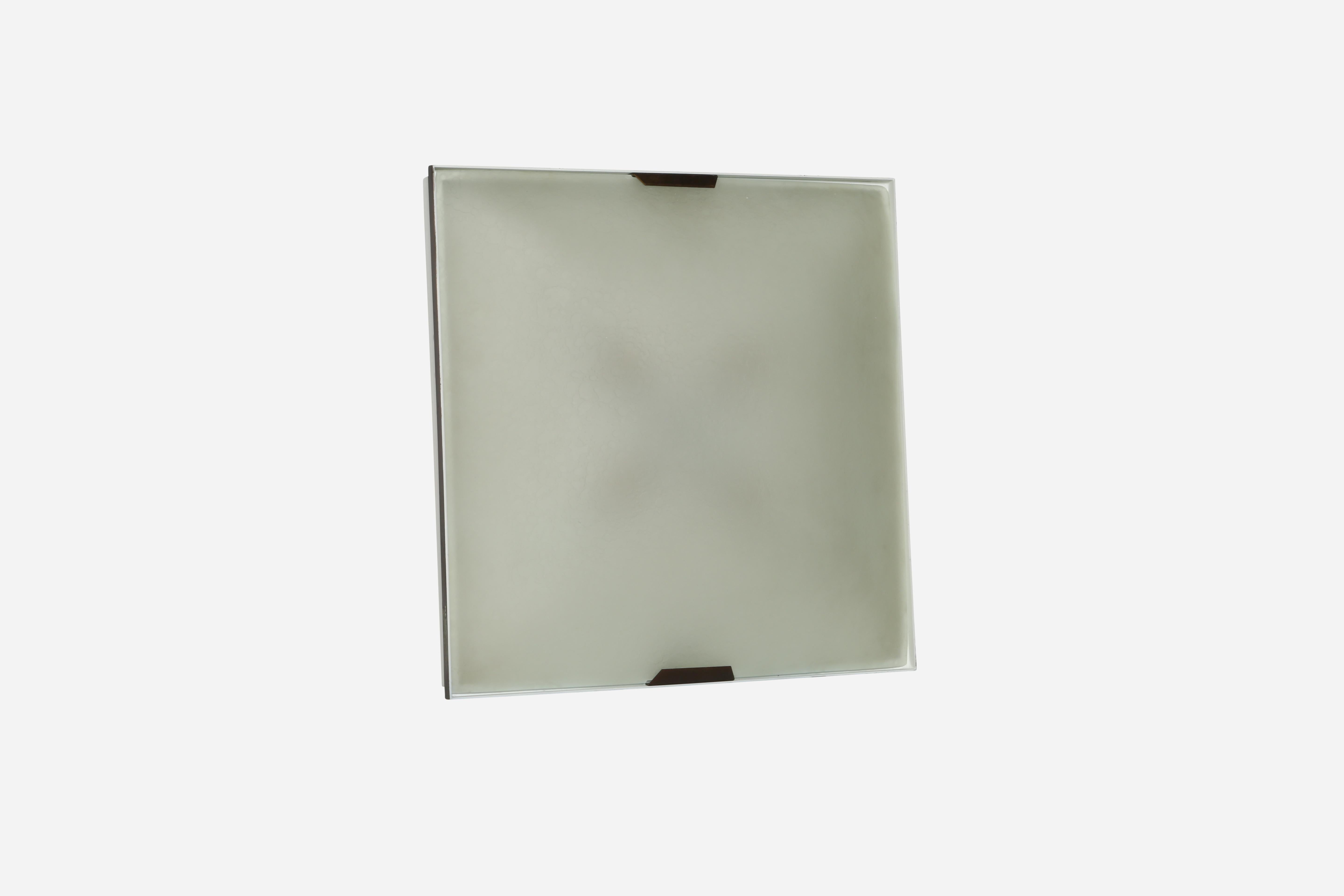 Stilnovo Flush Mount ceiling or wall light In Good Condition For Sale In Brooklyn, NY