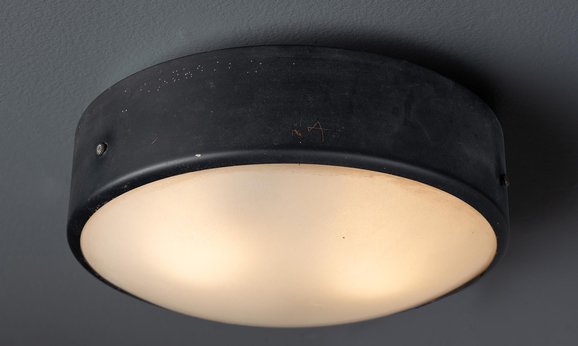 Italian Stilnovo Flush Mount Light, Italy 1950