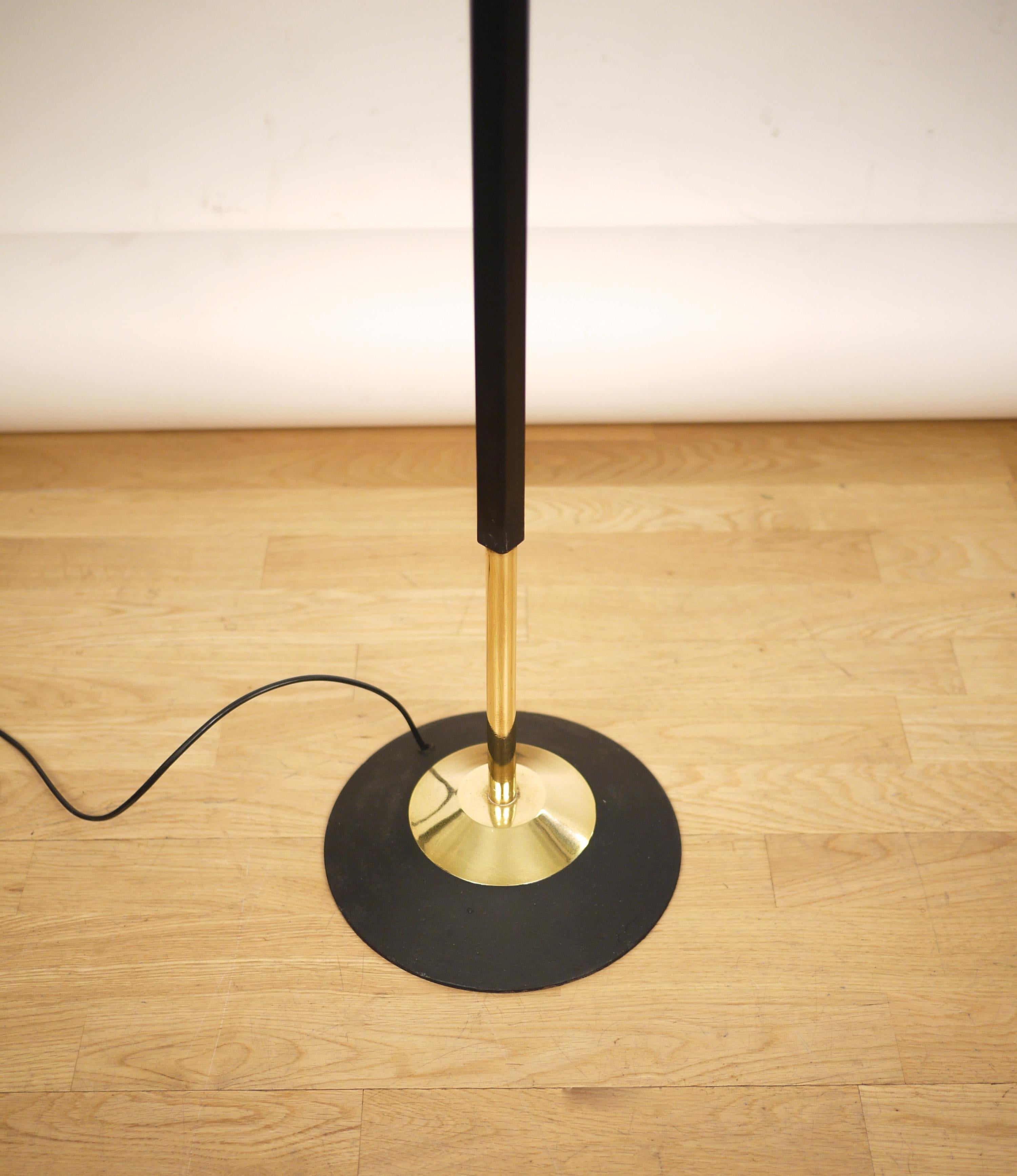 Metal Stilnovo Floor Lamp .1950s