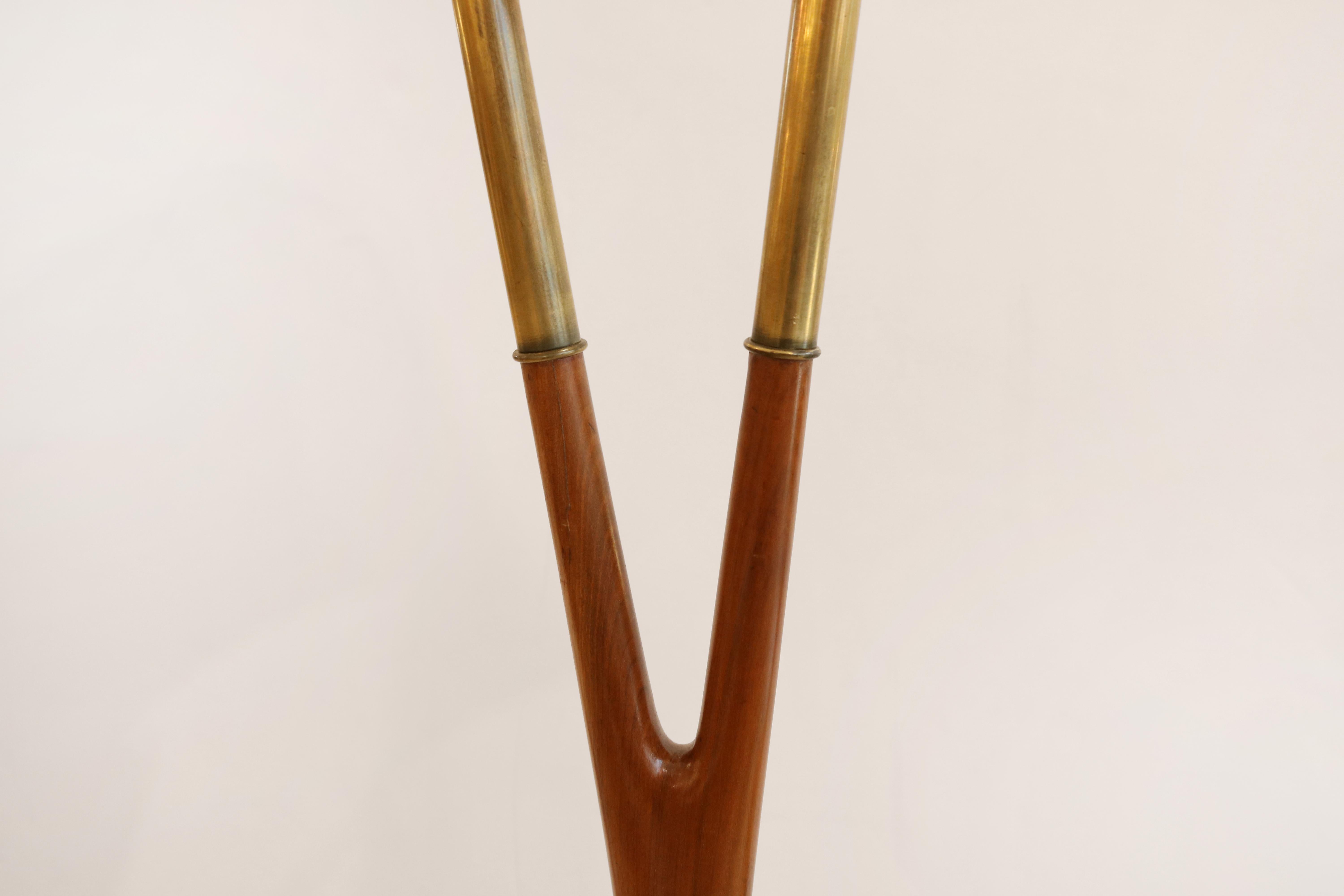 Italian Stilnovo for Domus Modernist Floor Lamp , Italy 1940's For Sale