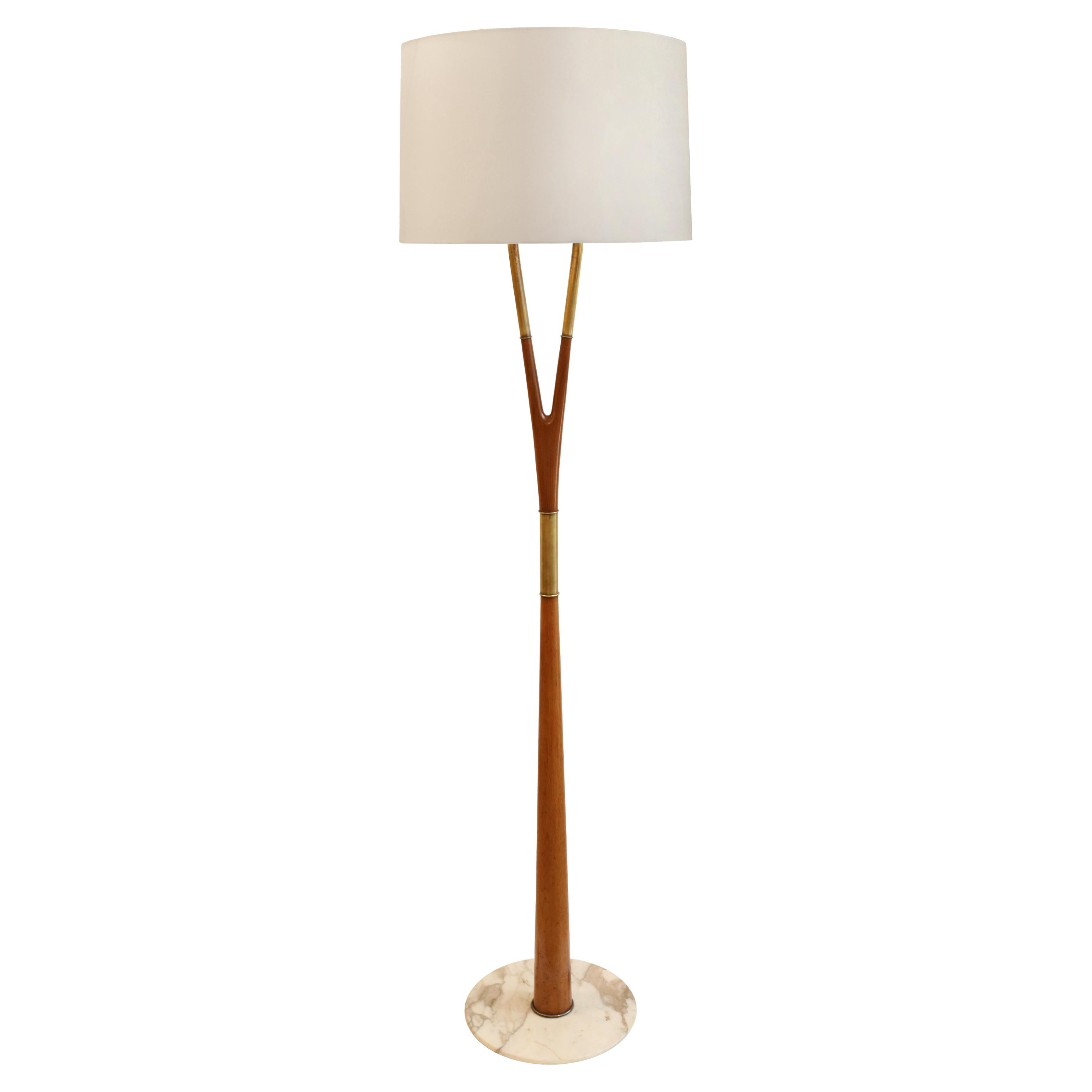 Lampada da terra modernista Stilnovo per Domus , Italia, anni '40