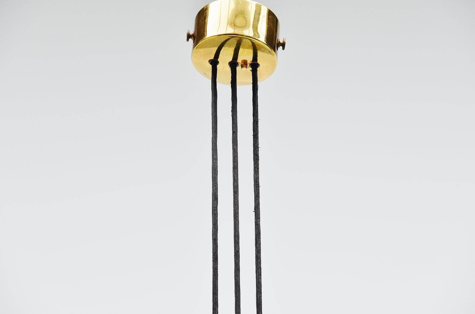 Mid-Century Modern Stilnovo Gaetano Sciolari Chandelier Model A5011, Italy, 1952