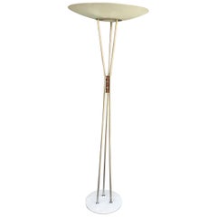 Stilnovo ‘Gaetano Sciolari’ Floor Lamp, Model 4075, Marble Base and Brass