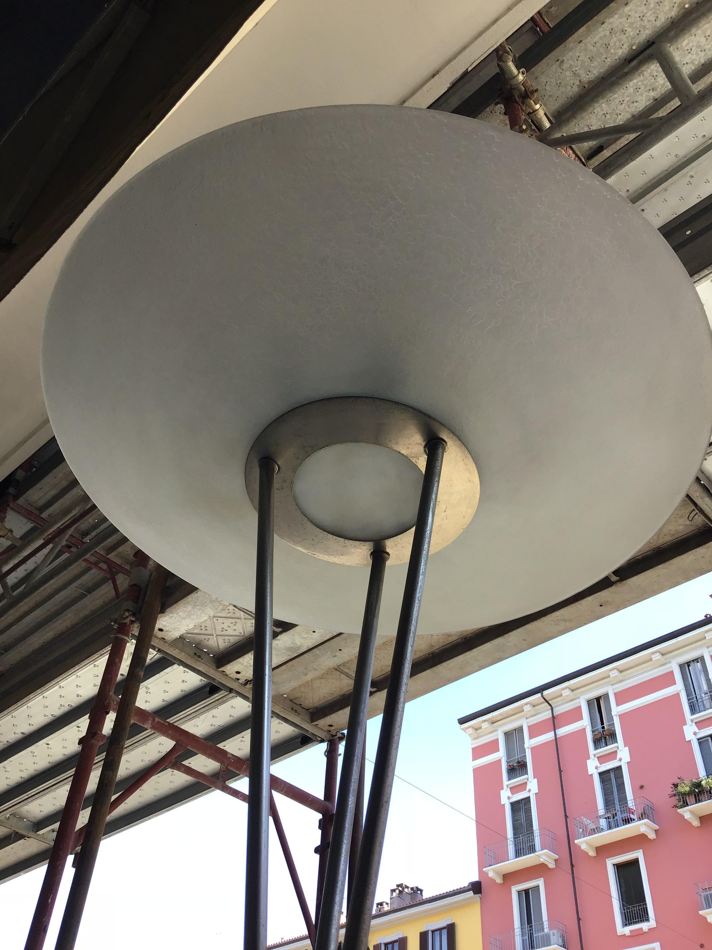 Autre Lampadaire 'Gaetano Sciolari', modèle 4075, base en marbre et niche en ottone en vente