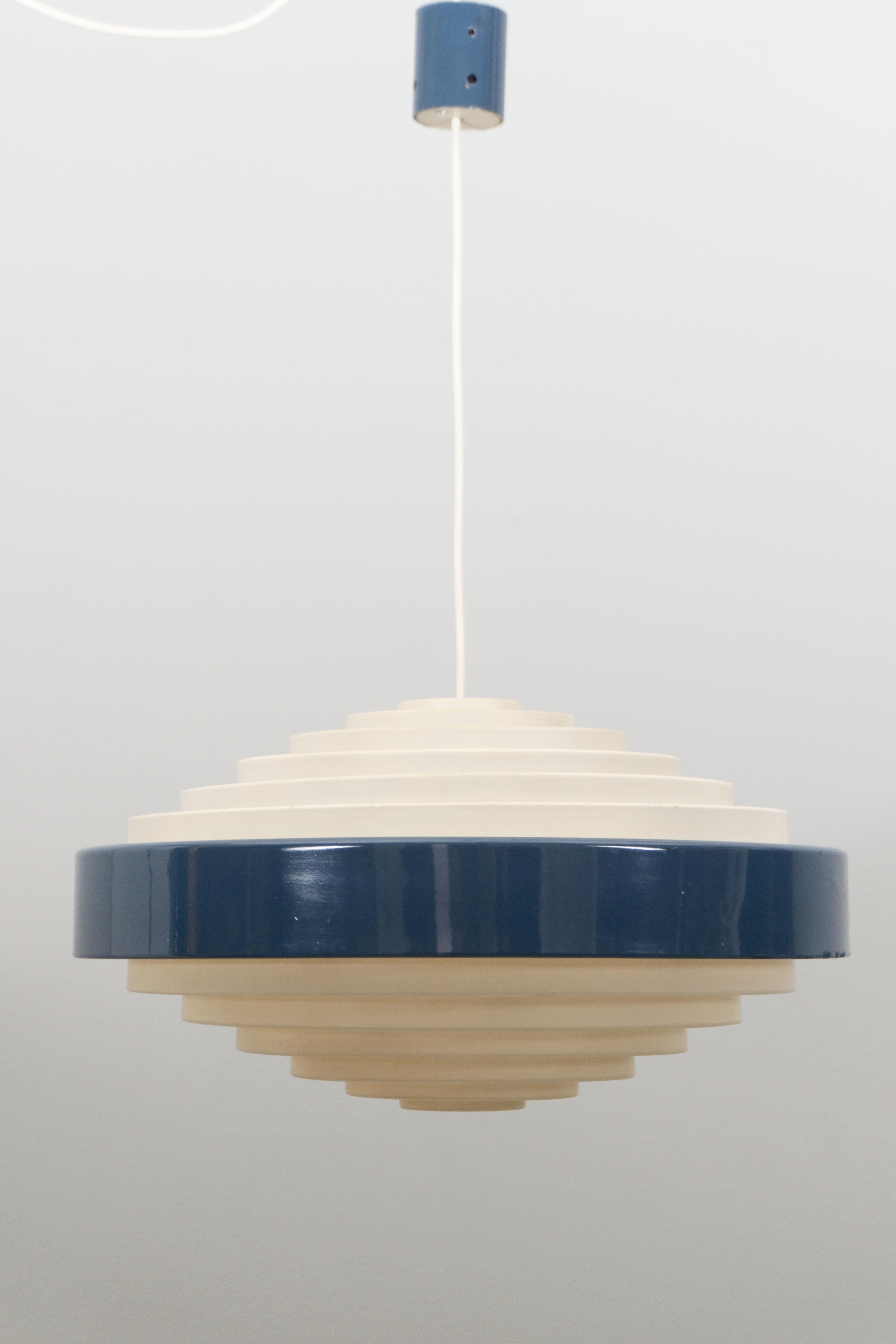 Enameled Stilnovo Hanging Lamp, 1959
