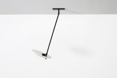 Mid-Century Stilnovo Inspired Ceiling Light, Articulating Arm, Frosted Glass
