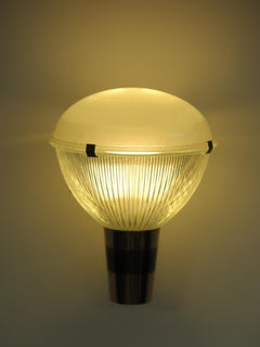 Stilnovo Italian Brass Glass Sconce Wall Light , 1960s