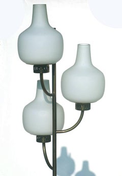 Lampada da terra con etichetta Stilnovo Italian Design Midcentury 1950s