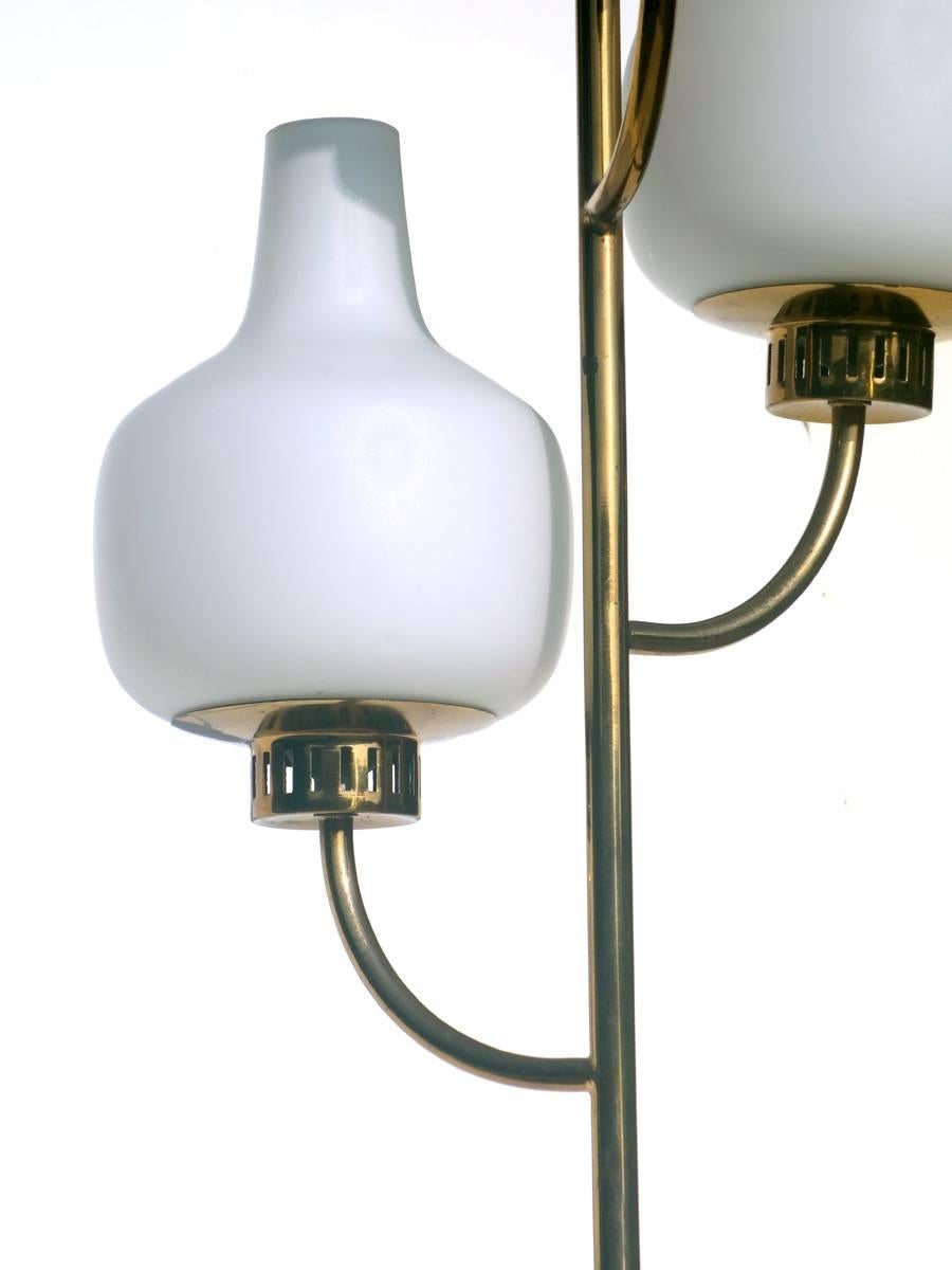 Mid-Century Modern Stilnovo Italian Design Midcentury 1950s Floor Lamp with Label For Sale
