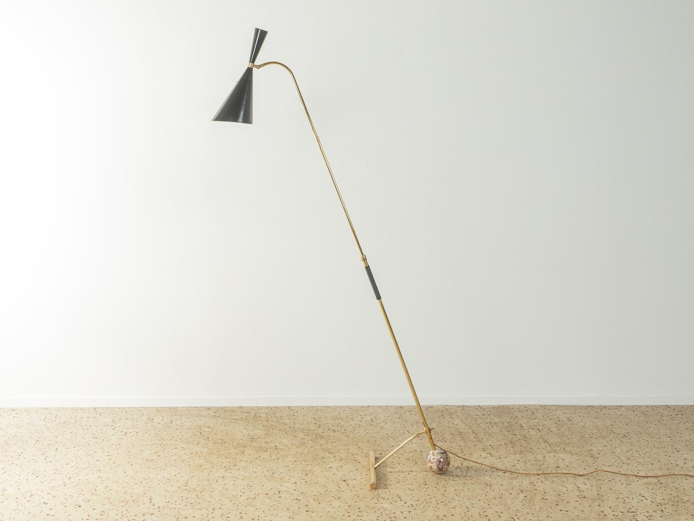 Stilnovo Italian Floor Lamp with Marble Stand In Good Condition In Neuss, NW