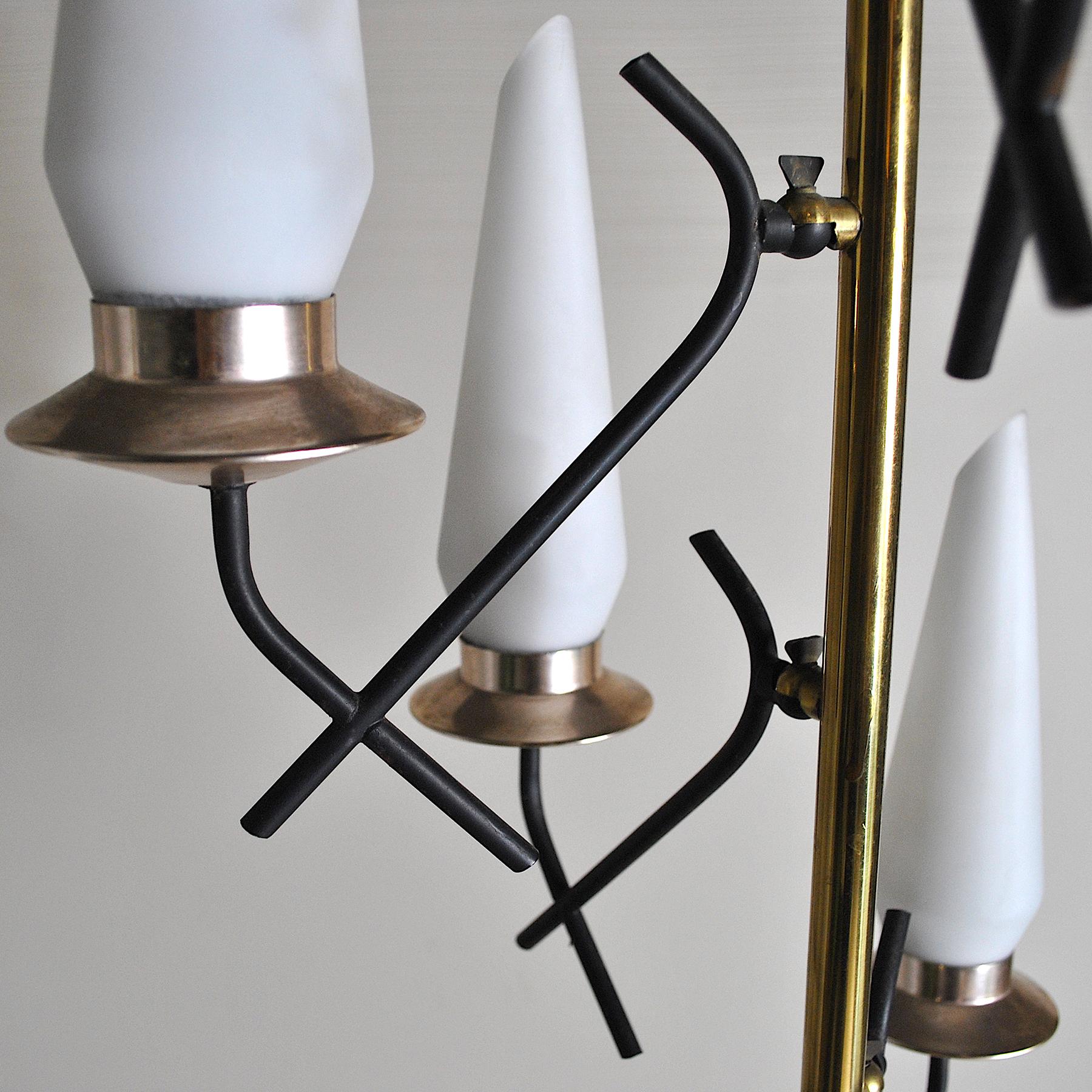 Stilnovo lampadaire italien mi-siècle moderne, années 50 en vente 2
