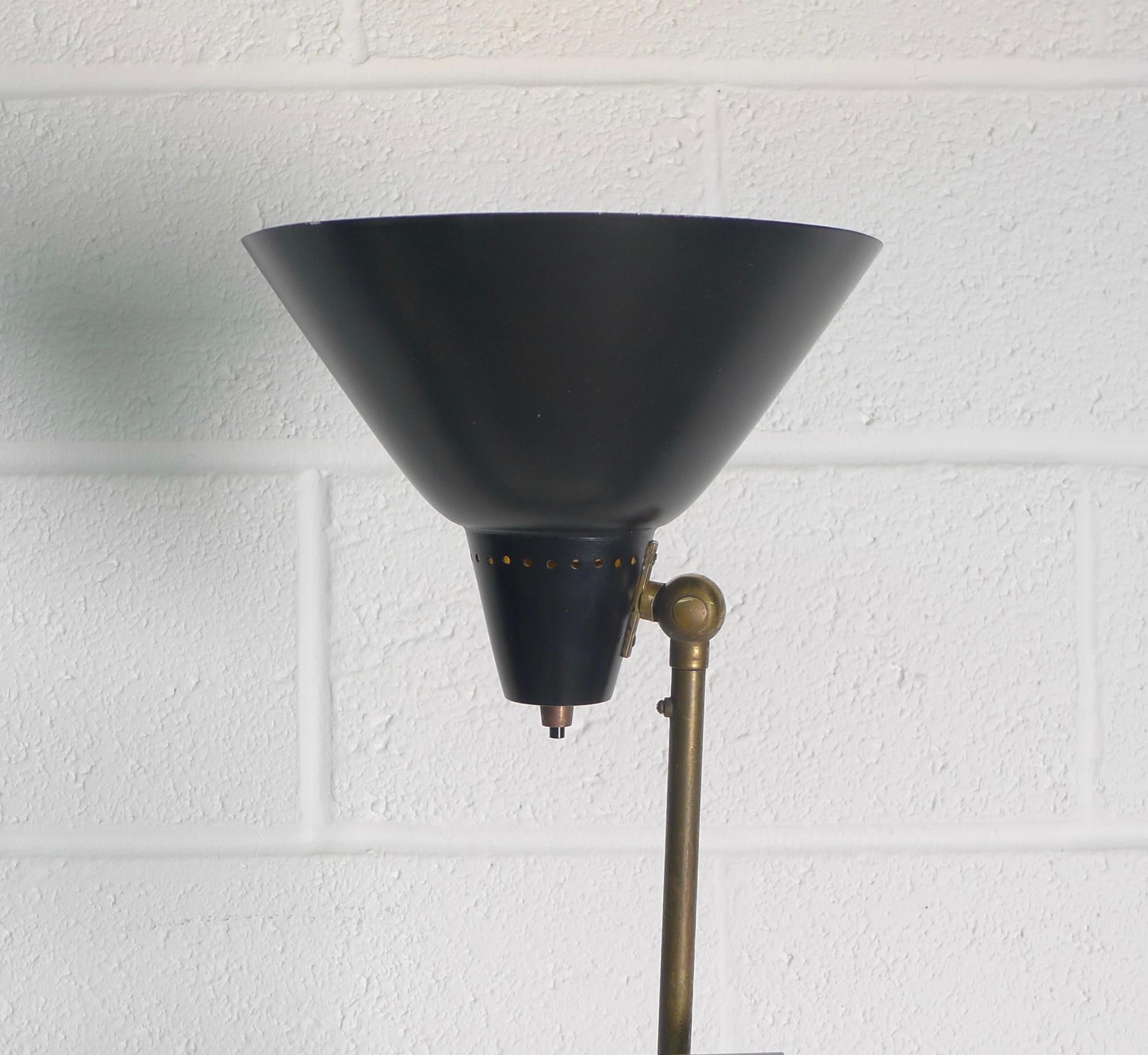 Stilnovo, Italy, 1950s Two-Arm Floor Lamp, Labelled and Stamped 2