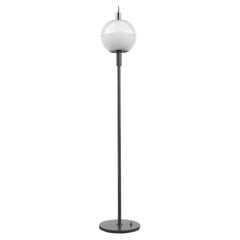Stilnovo Italy design years ''60 lampadaire en marbre, verre et métal galvanisé