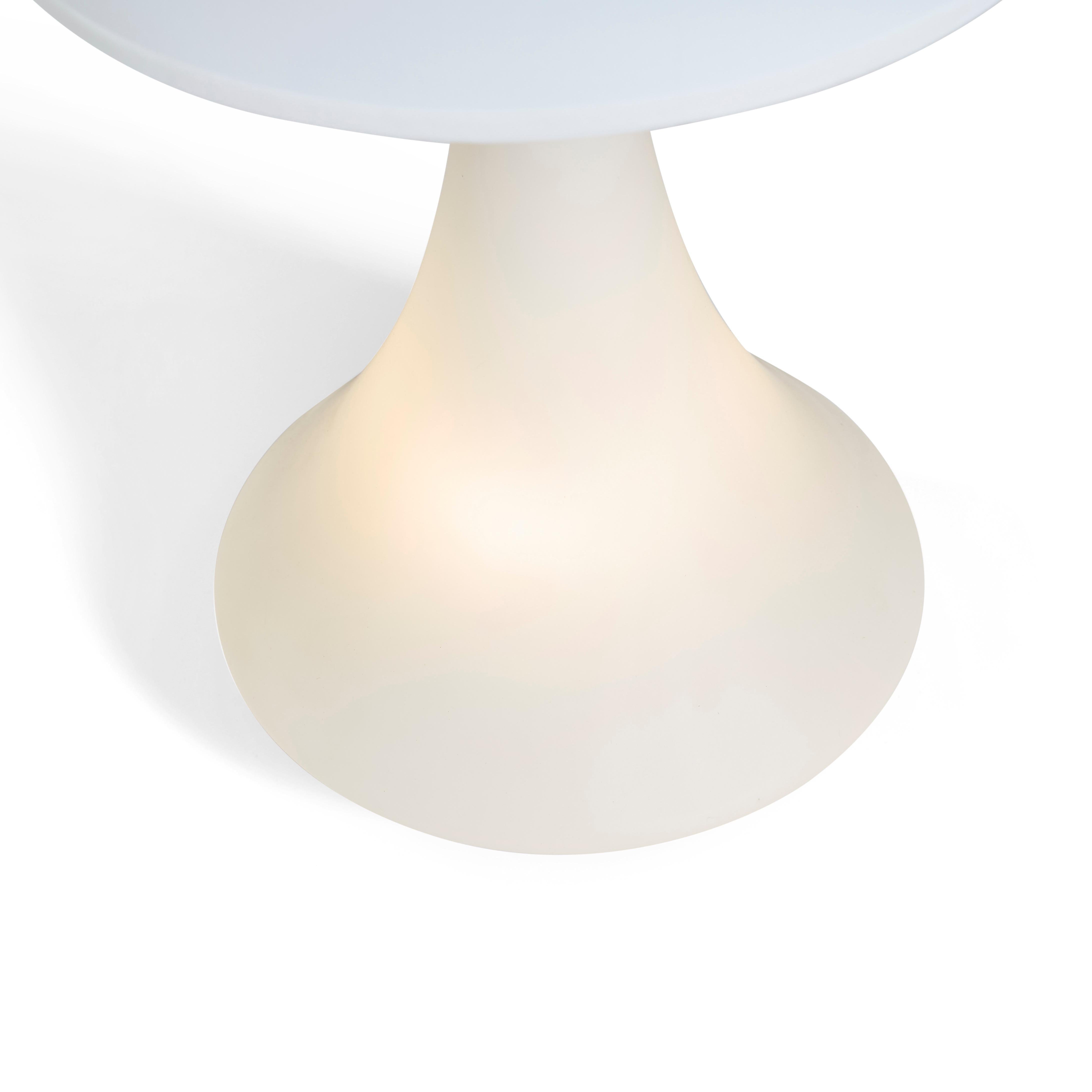 Mid-20th Century Italian Frosted Glass and Brass Lamp, circa 1950s For Sale